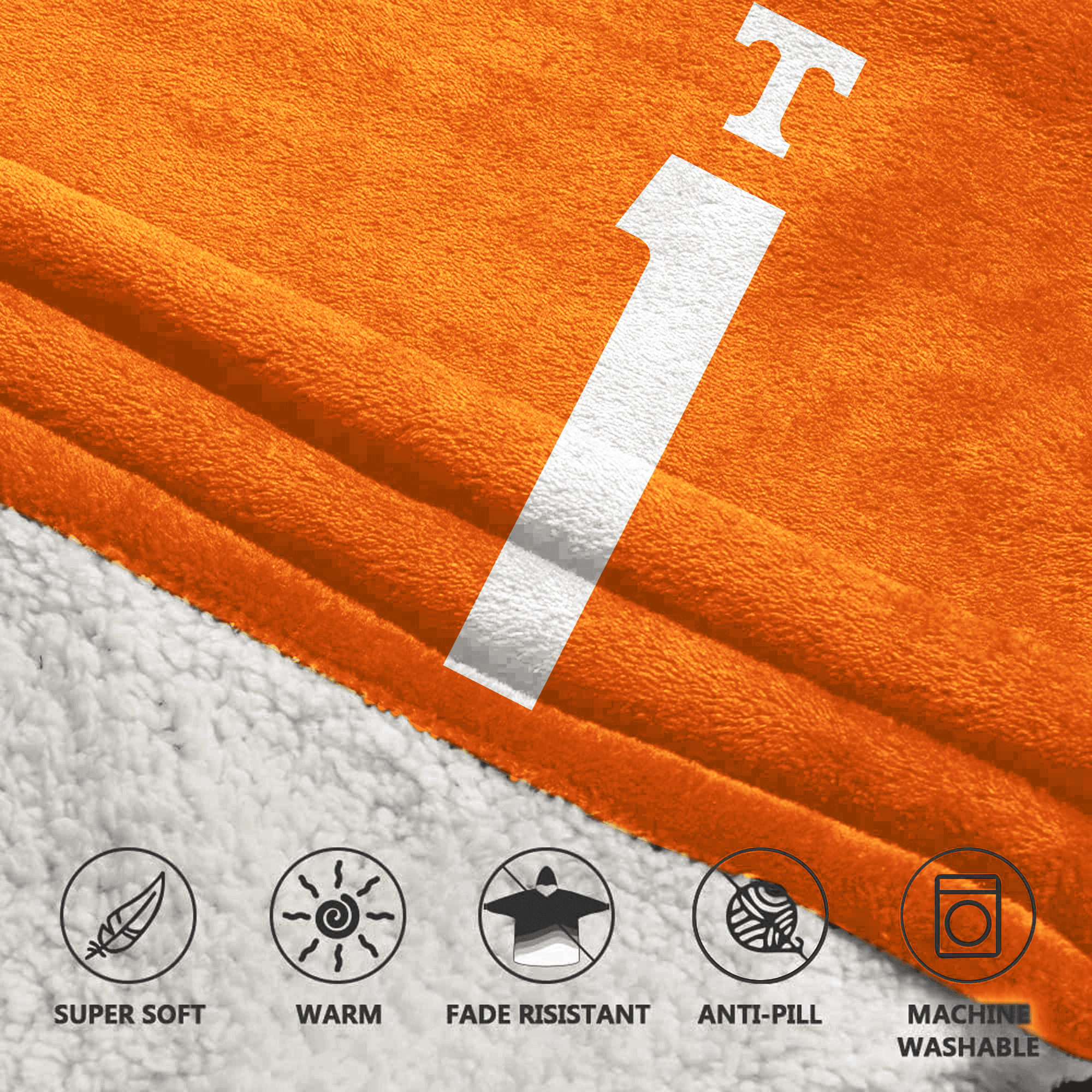 Adult 1 Tennessee Football Unisex Blanket Hoodie
