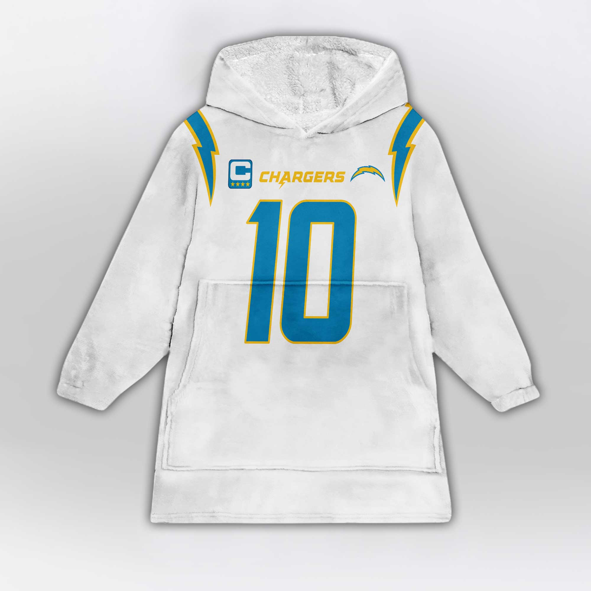 Kid 10 Los Angeles Football Unisex Blanket Hoodie