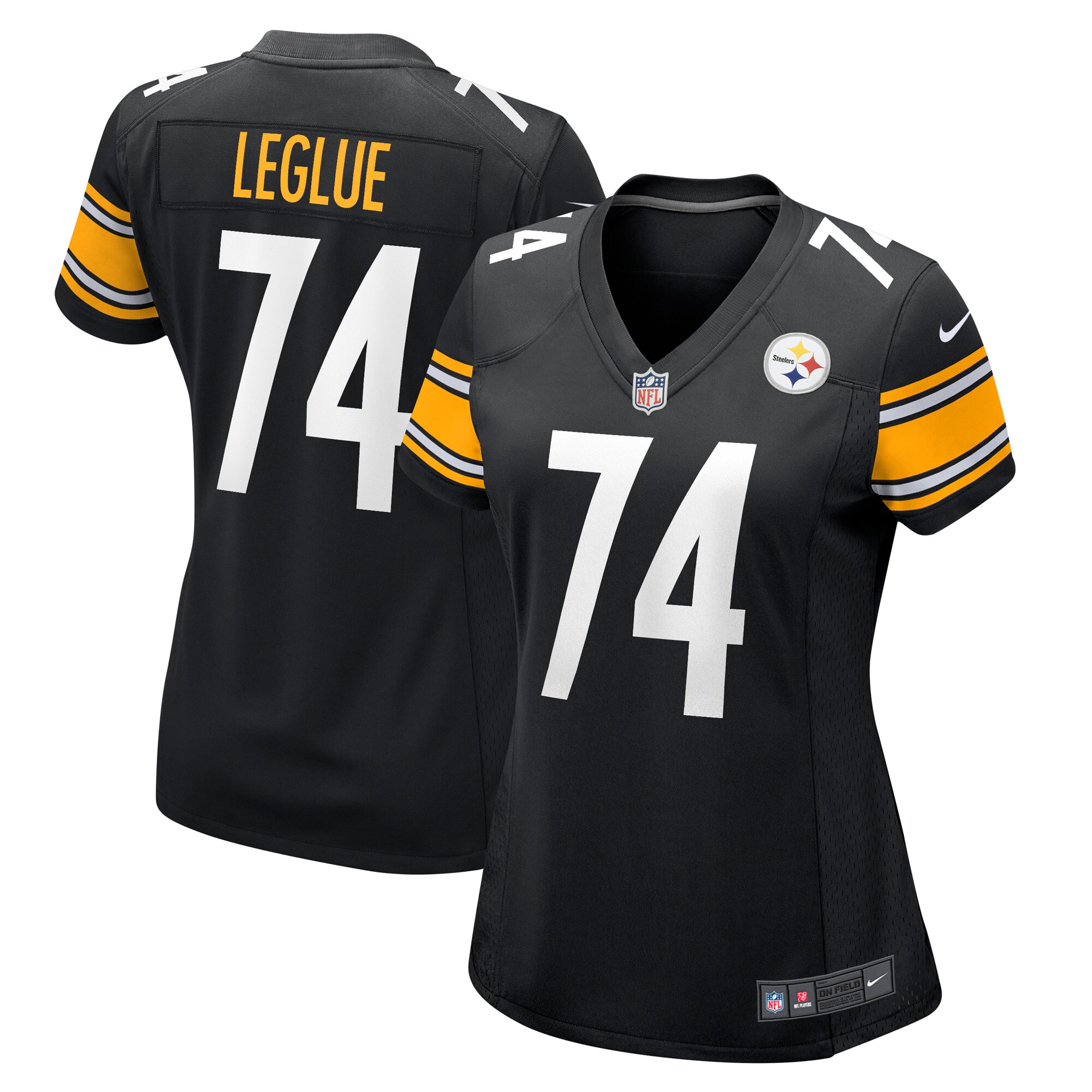 John Leglue Pittsburgh Steelers  Women's Game Player Jersey - Black
