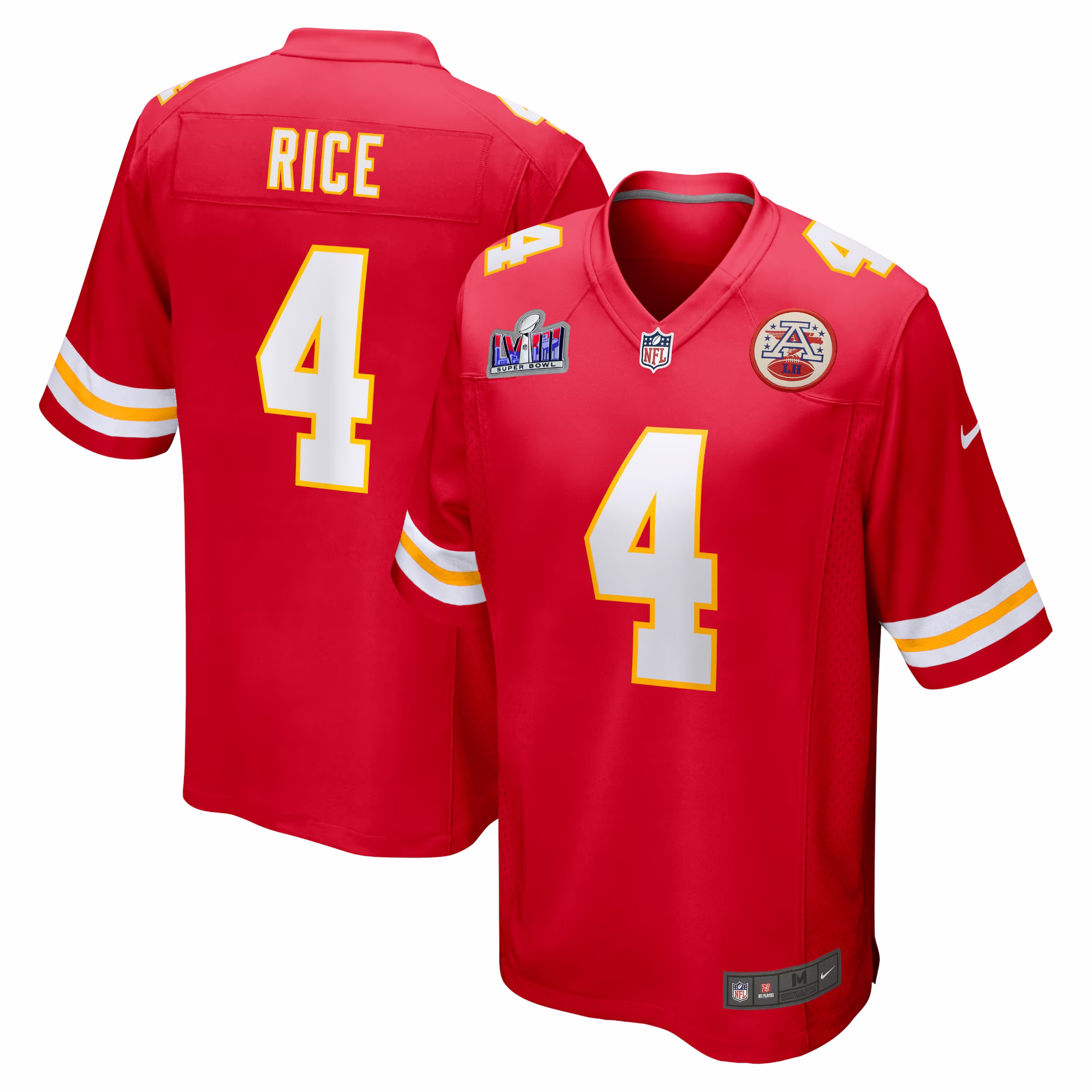 Rashee Rice Kansas City Chiefs  2023 Super Bowl LVIII Game Jersey - Red
