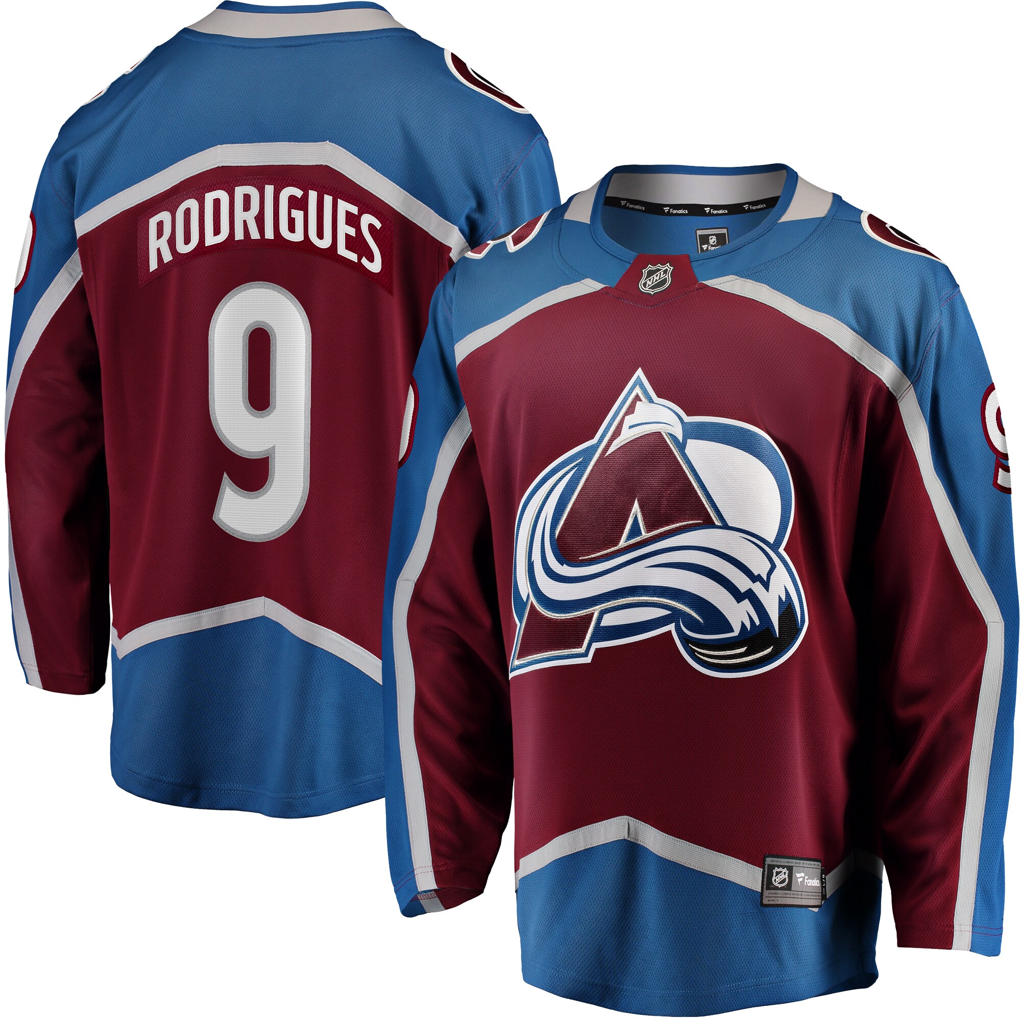 Evan Rodrigues Colorado Avalanche Home Breakaway Player Jersey - Burgundy