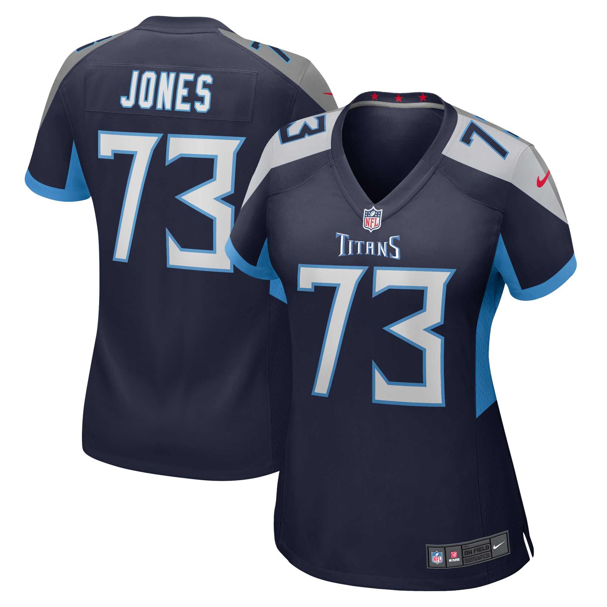 Jamarco Jones Tennessee Titans  Women's Player Game Jersey - Navy