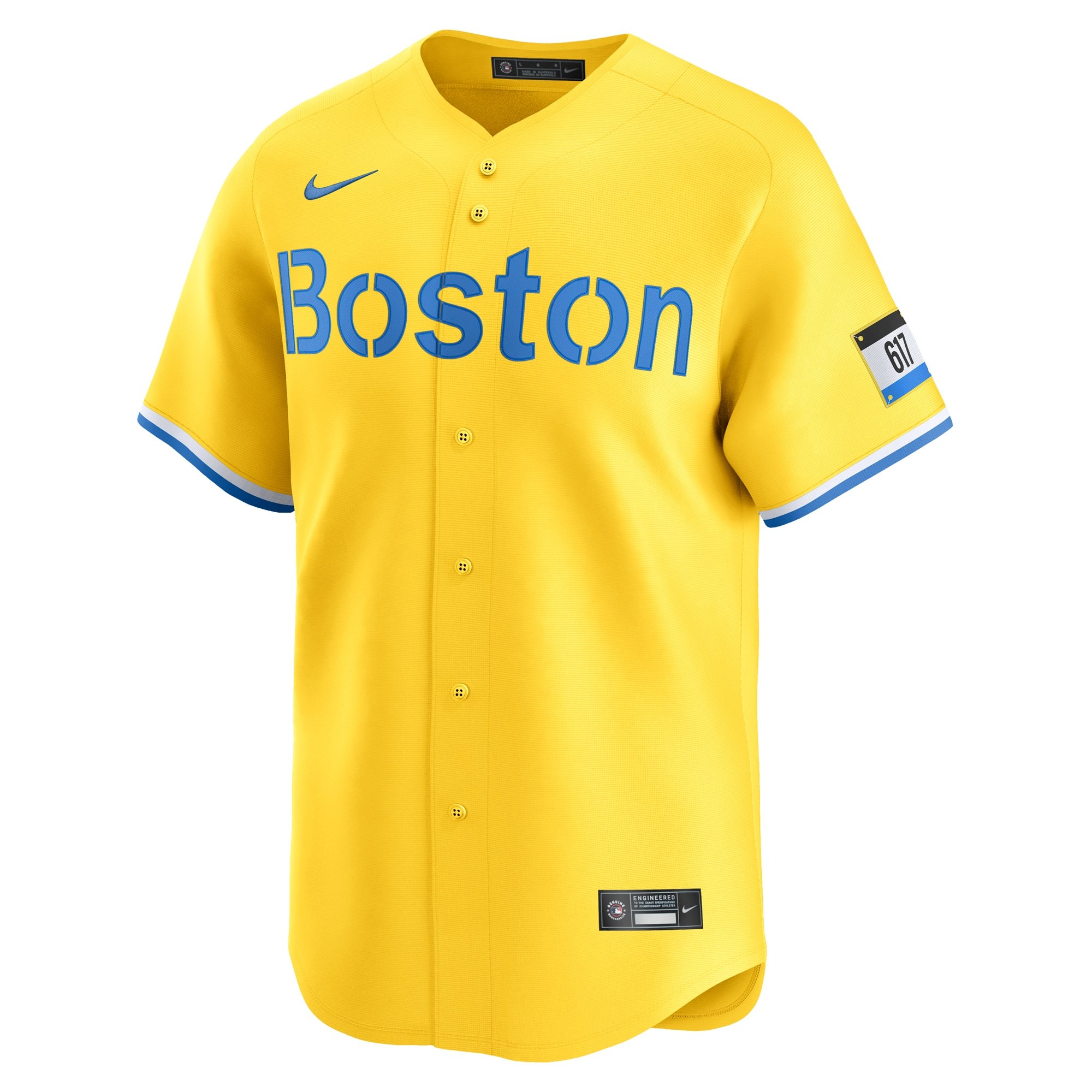 Men's Boston Red Sox Trevor Story  Gold City Connect Limited Player Jersey