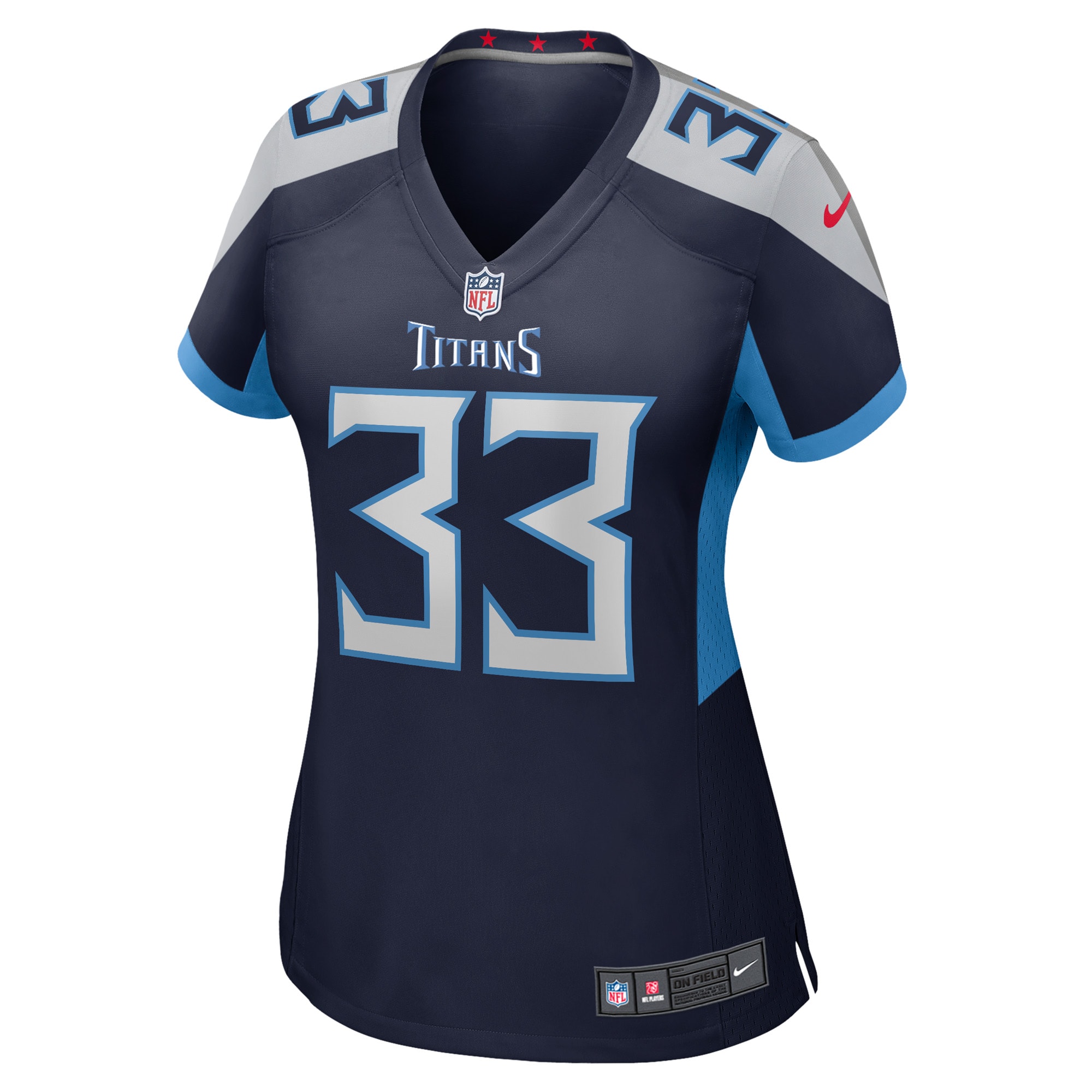 A.J. Moore Jr. Tennessee Titans  Women's Player Game Jersey - Navy