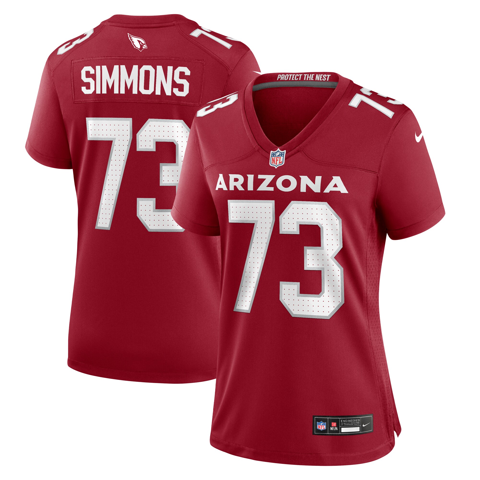 Lachavious Simmons Arizona Cardinals Women's Team Game Jersey -  Cardinal