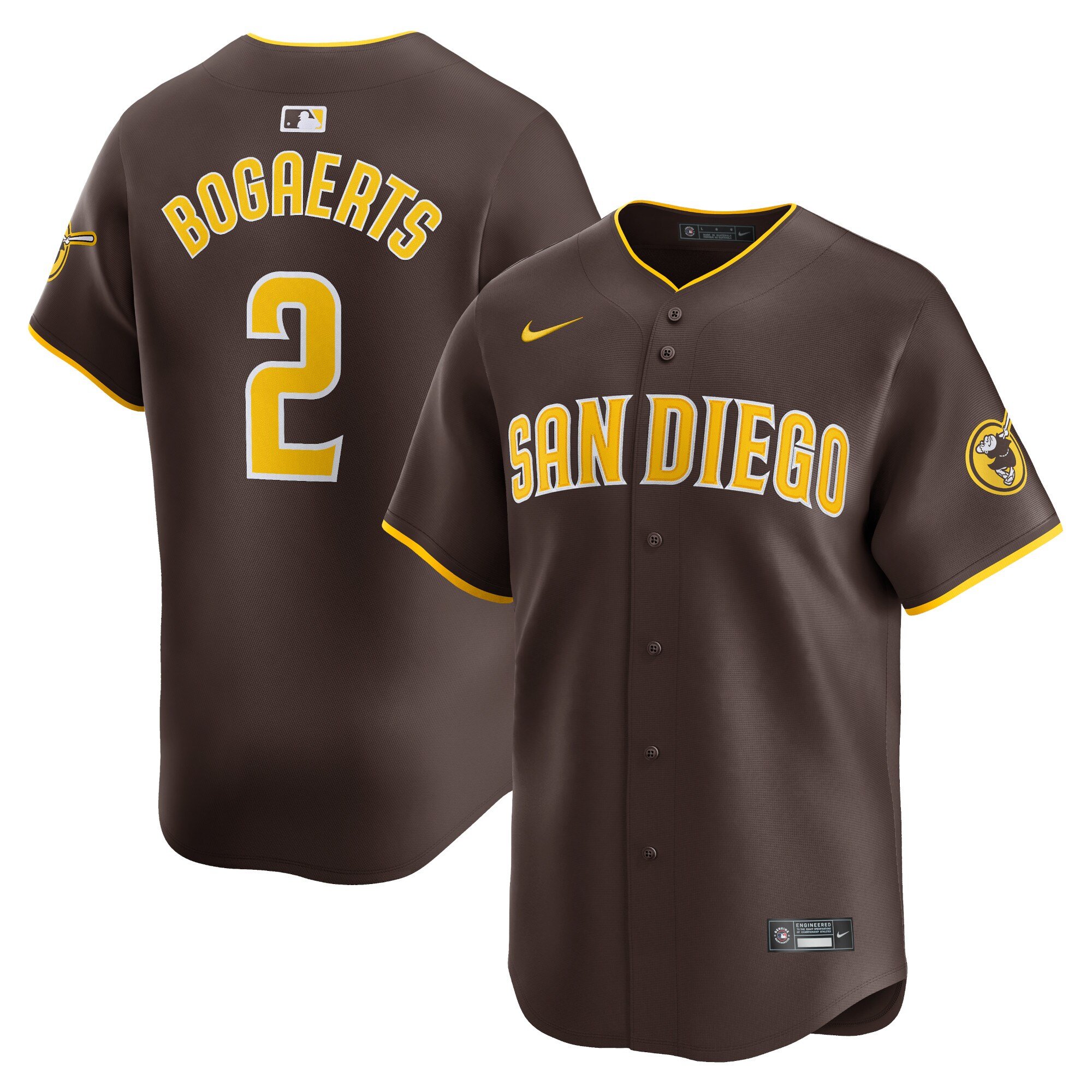 Men's San Diego Padres #2 Xander Bogaerts  Red Away Limited Player Jersey