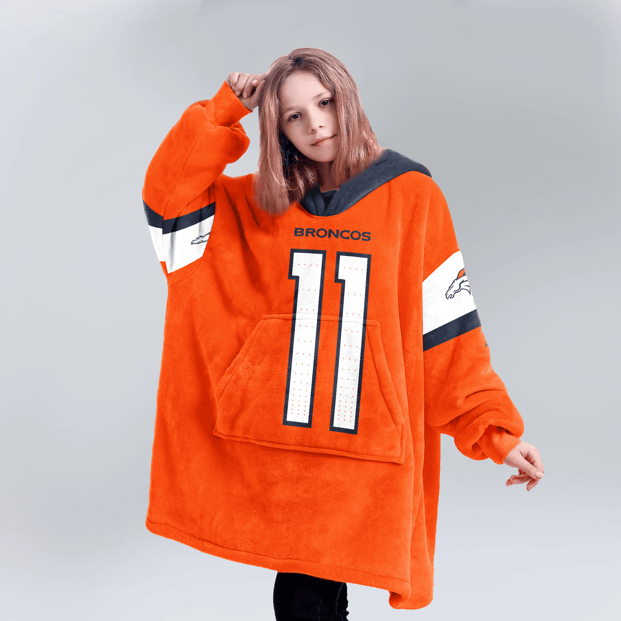 Kid T.F 11 Denver Football Unisex Blanket Hoodie