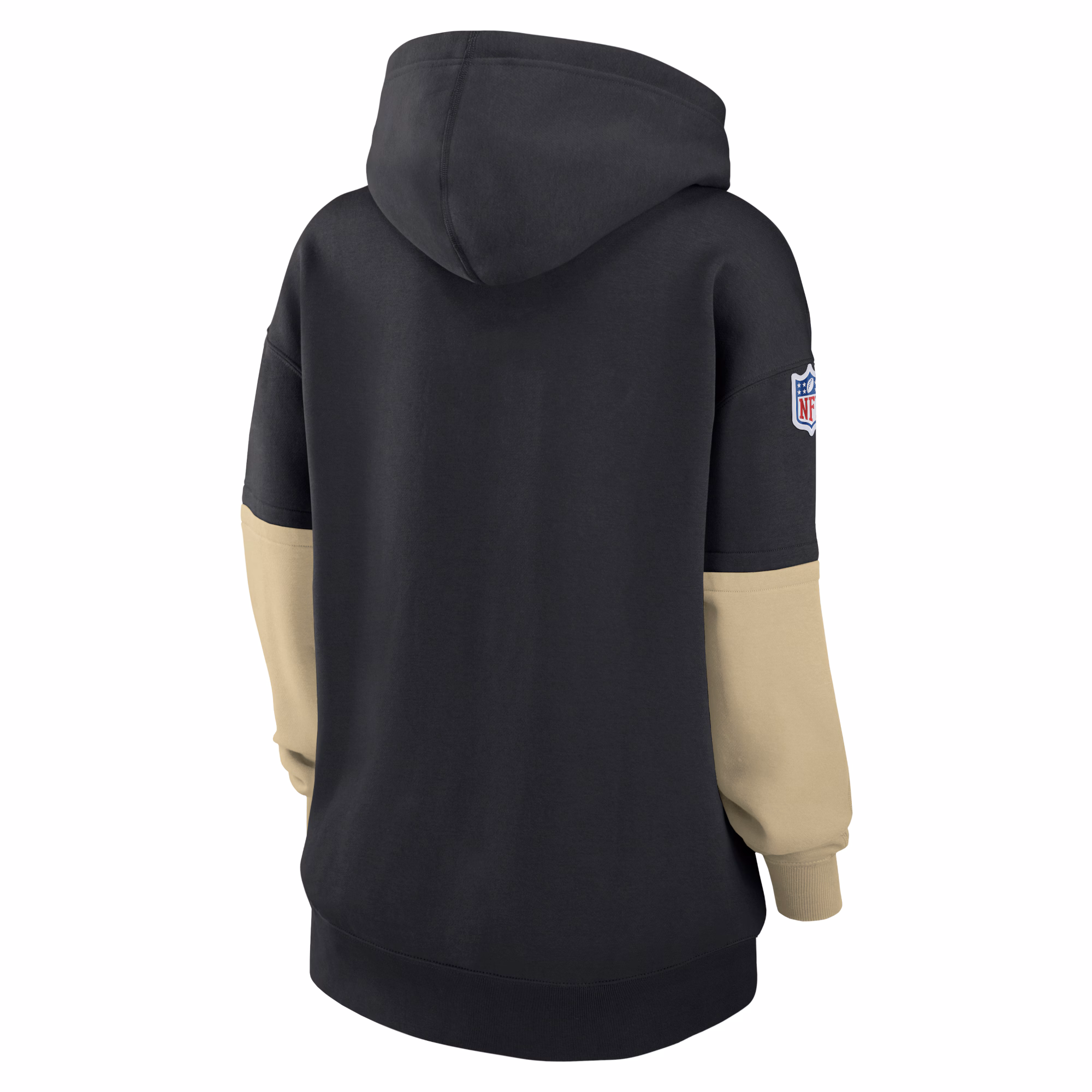 New Orleans Saints Women's 2024 Sideline Essential Fleece Pullover Hoodie - Black