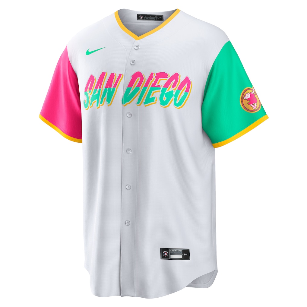 Men's San Diego Padres #23 Fernando Tatis Jr. White City Connect Replica Player Jersey