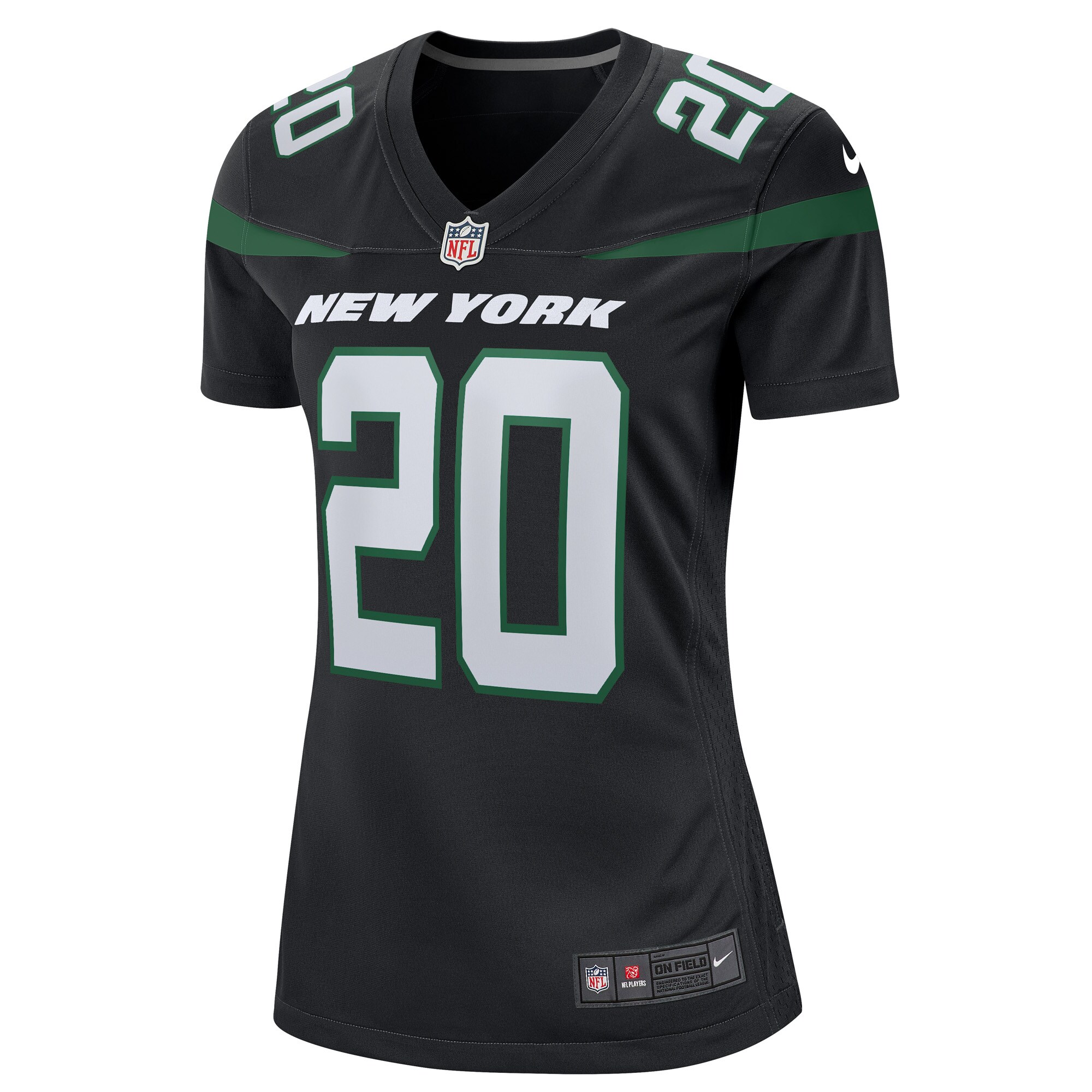 Breece Hall New York Jets  Women's Alternate Game Player Jersey - Stealth Black