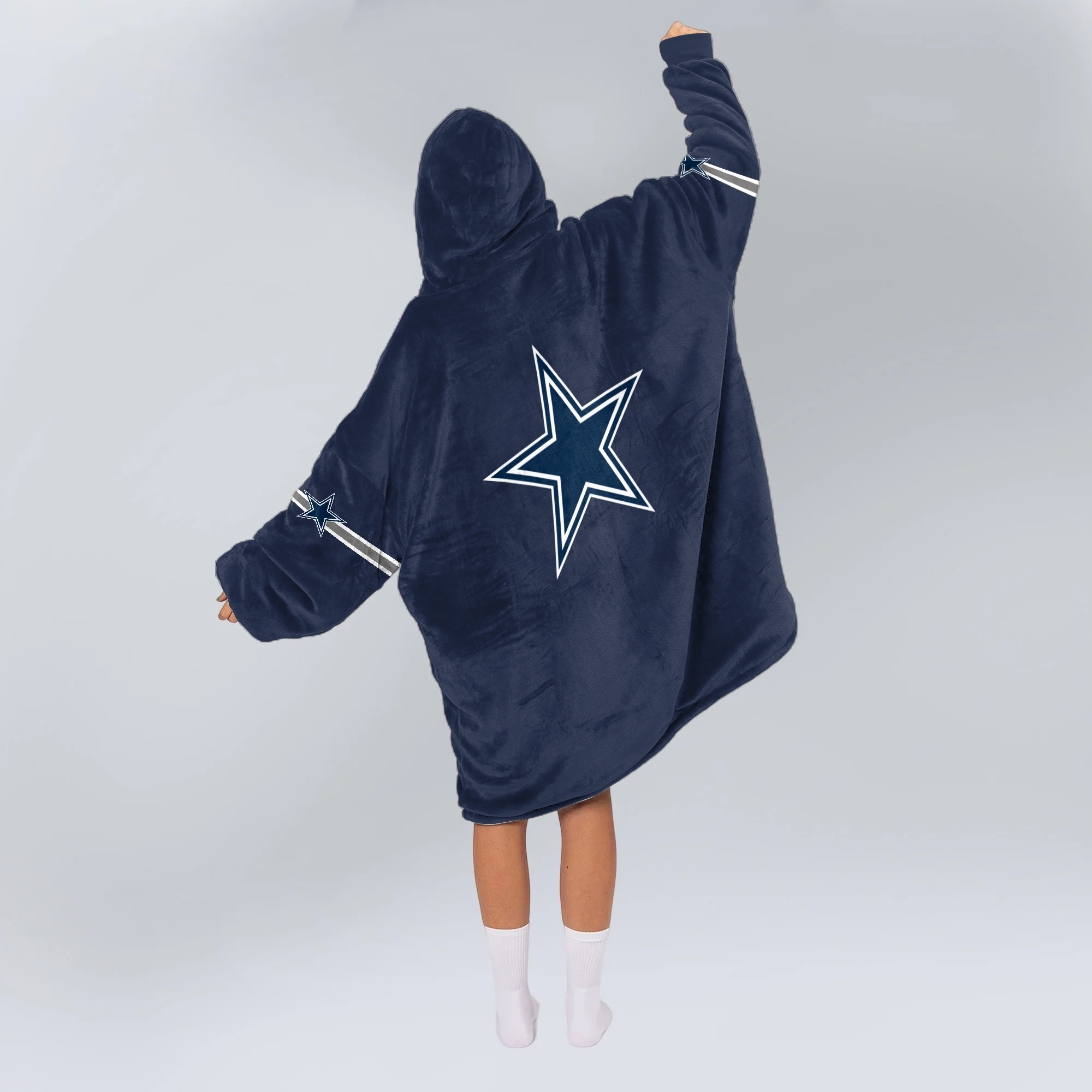 Adult Dallas Football Unisex Blanket Hoodie