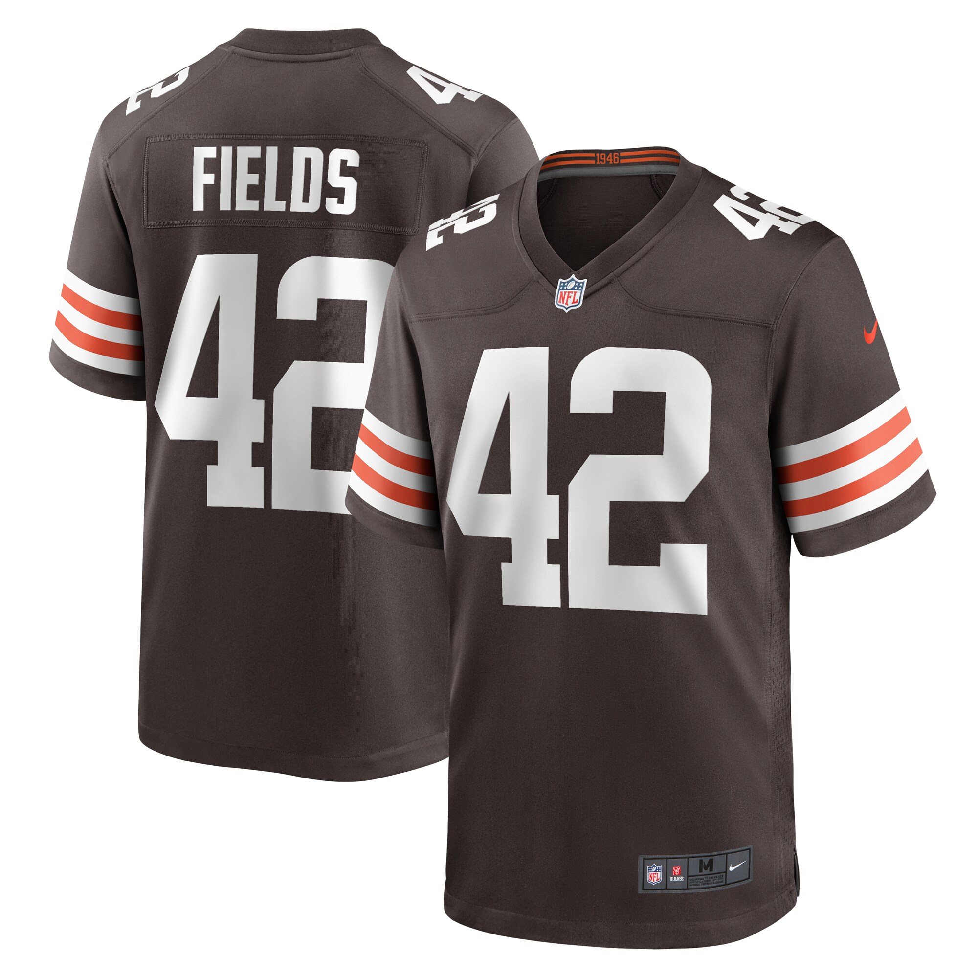 Tony Fields II Cleveland Browns Team Game Jersey -  Brown