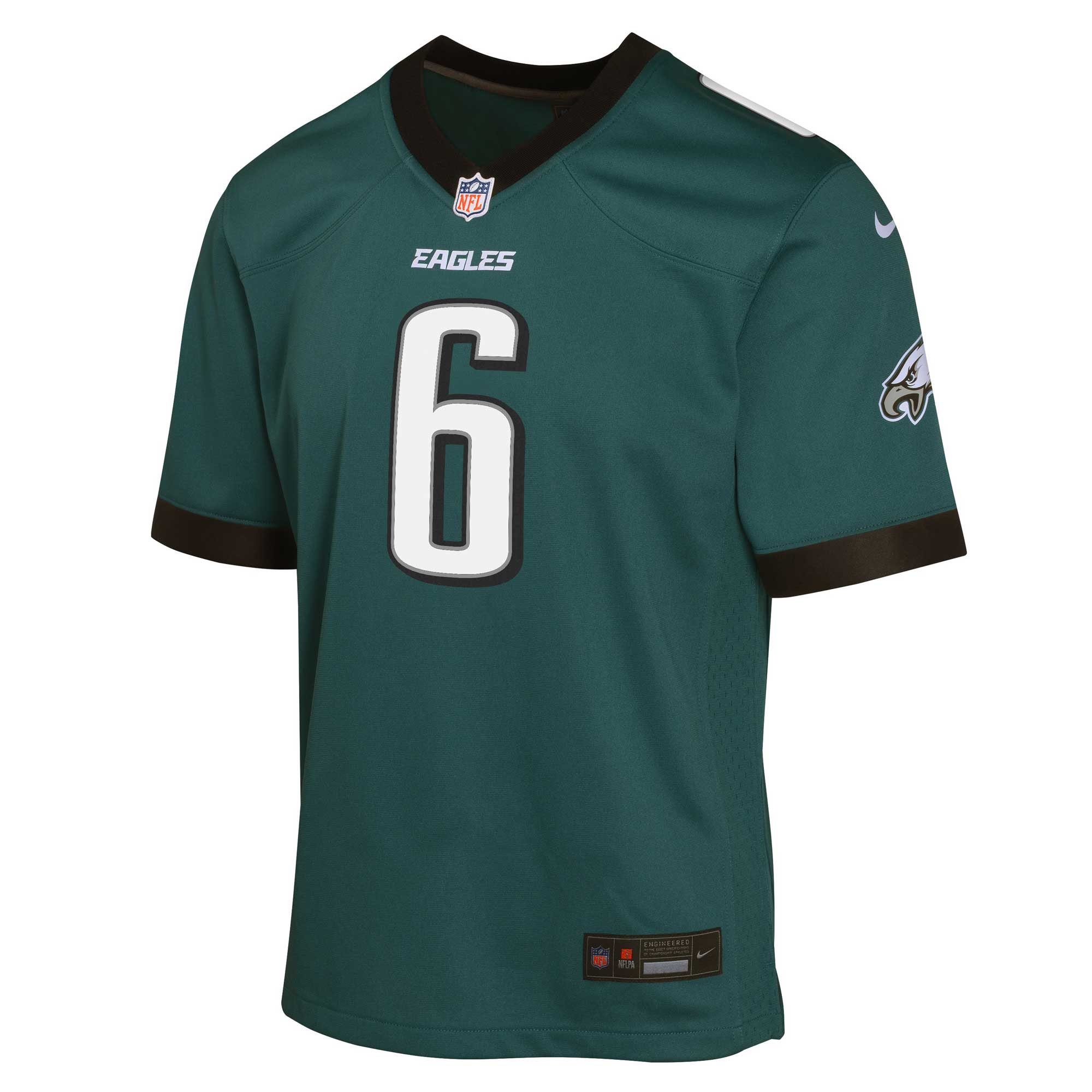 DeVonta Smith Philadelphia Eagles Youth Game Jersey - Midnight Green