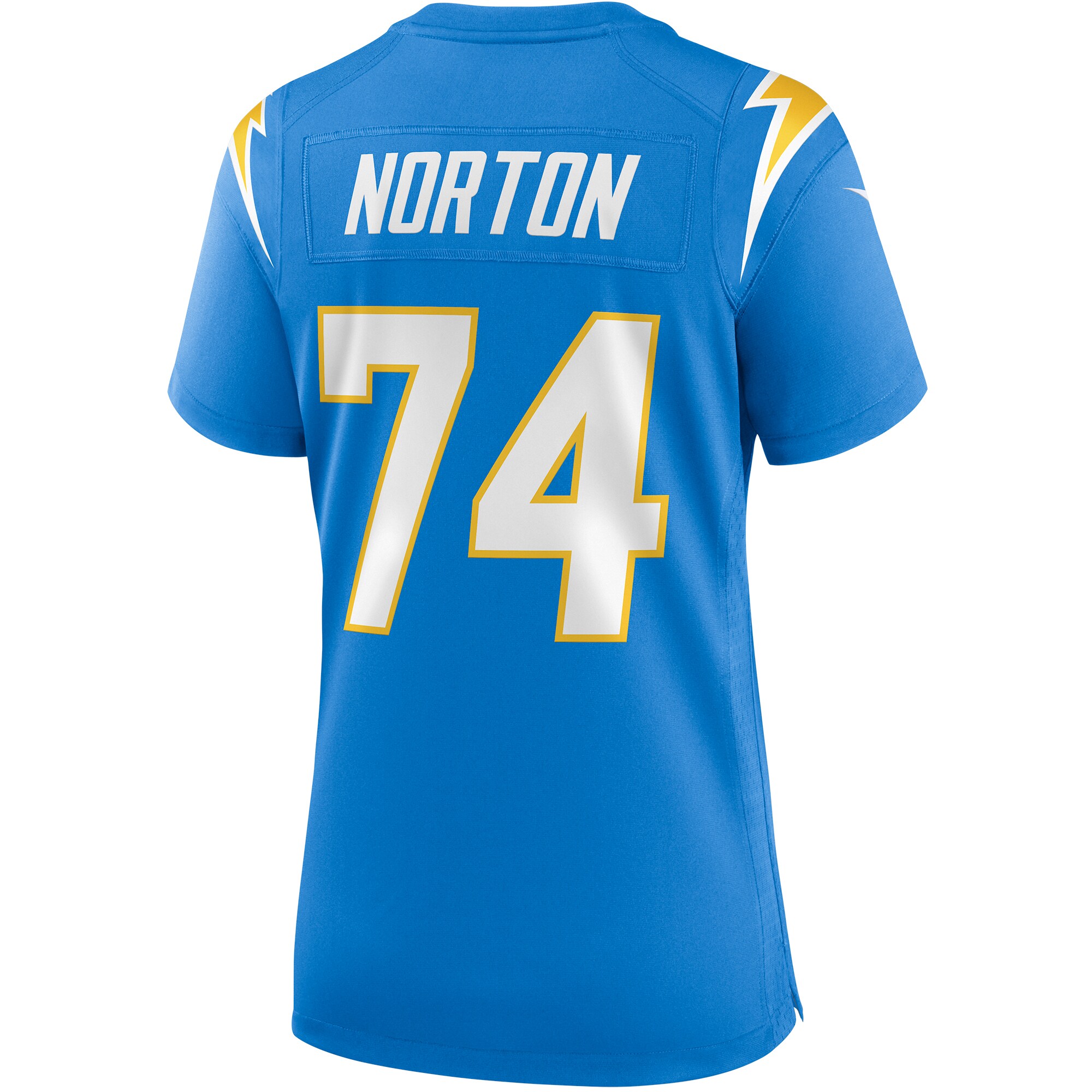 Storm Norton Los Angeles Chargers  Women's Game Jersey - Powder Blue
