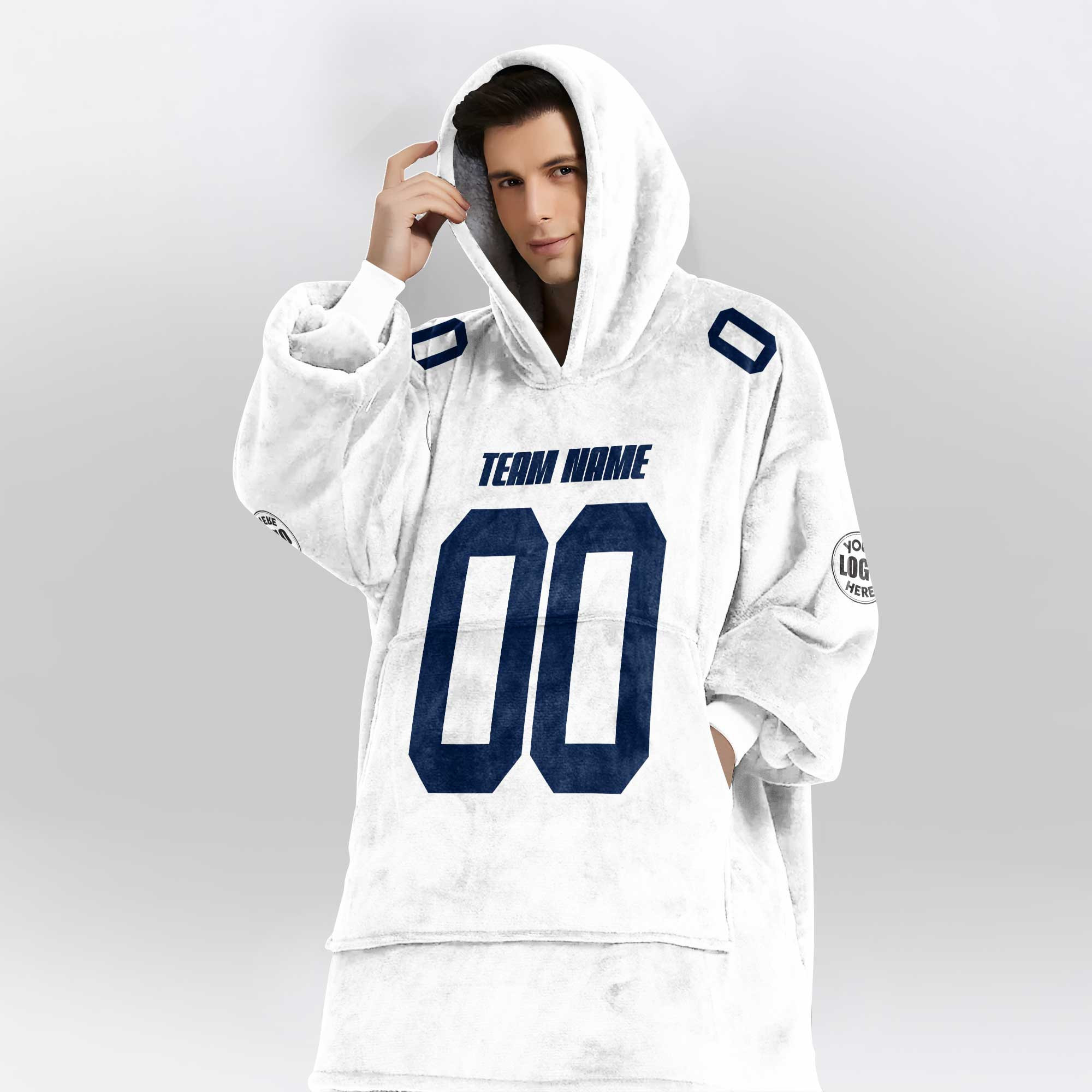 Adult Custom Blanket Hoodie Penn State Inspired Color