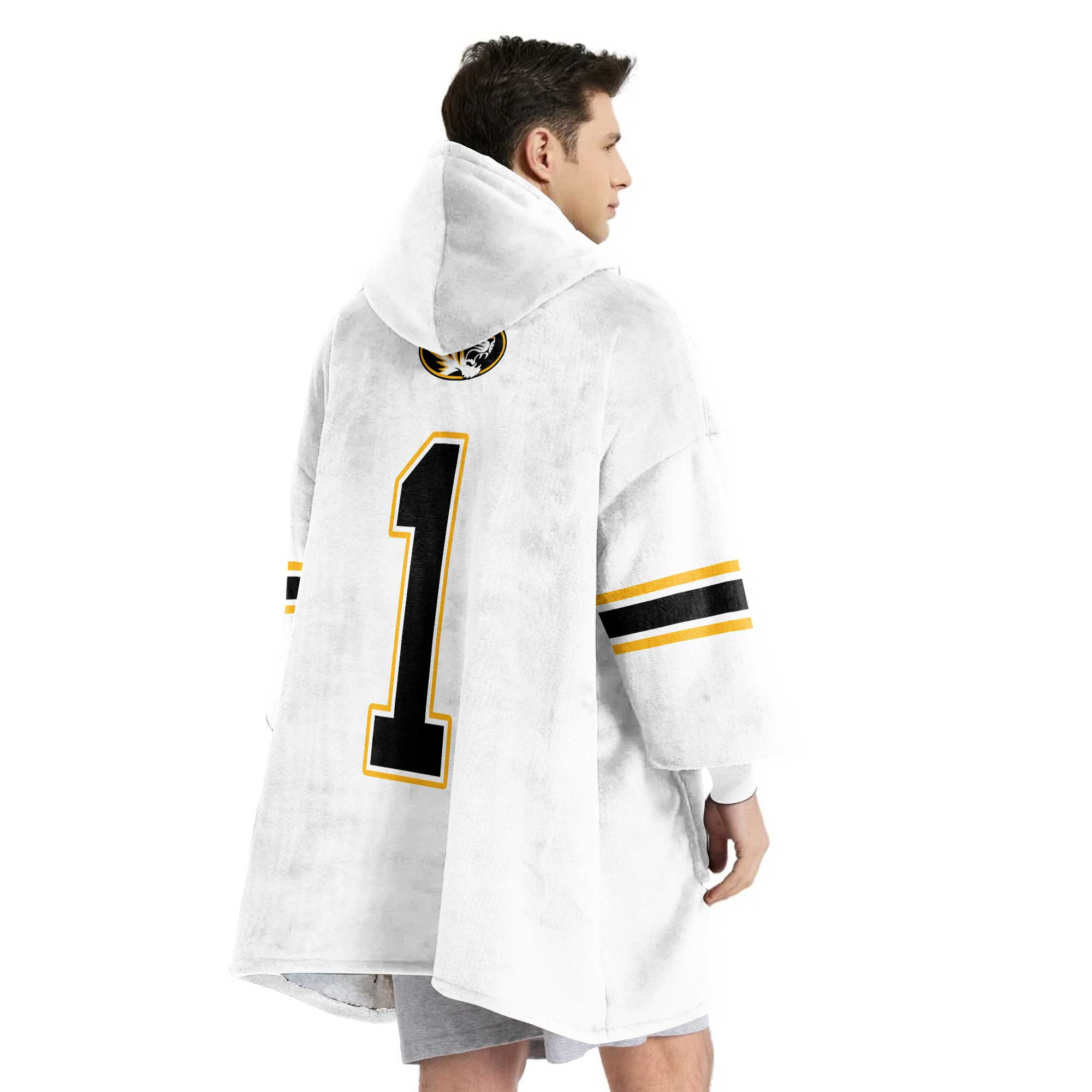 Adult 1 Missouri Football Unisex Blanket Hoodie