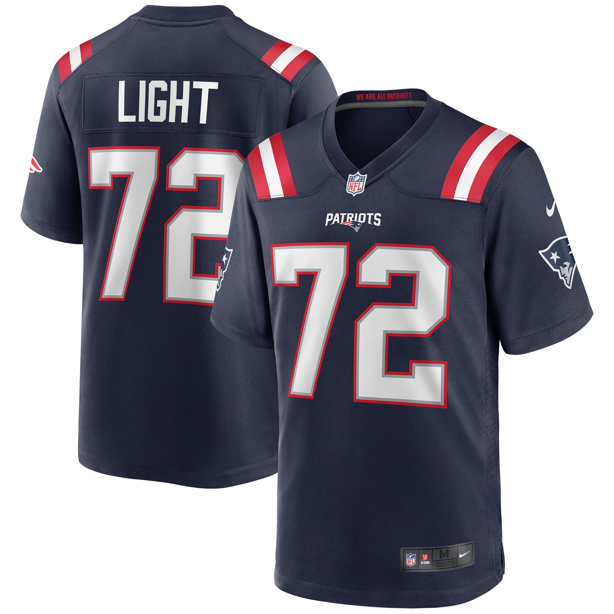 Matt Light New England Patriots Game Retired Player Jersey - Navy