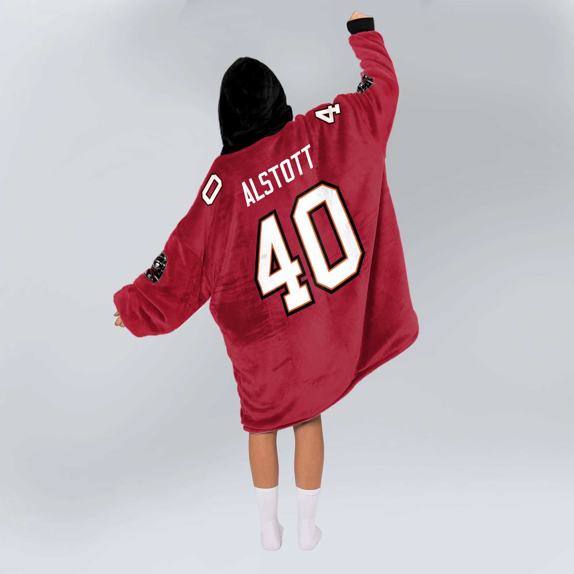 Adult M.A 40 Tampa Bay Football Unisex Blanket Hoodie
