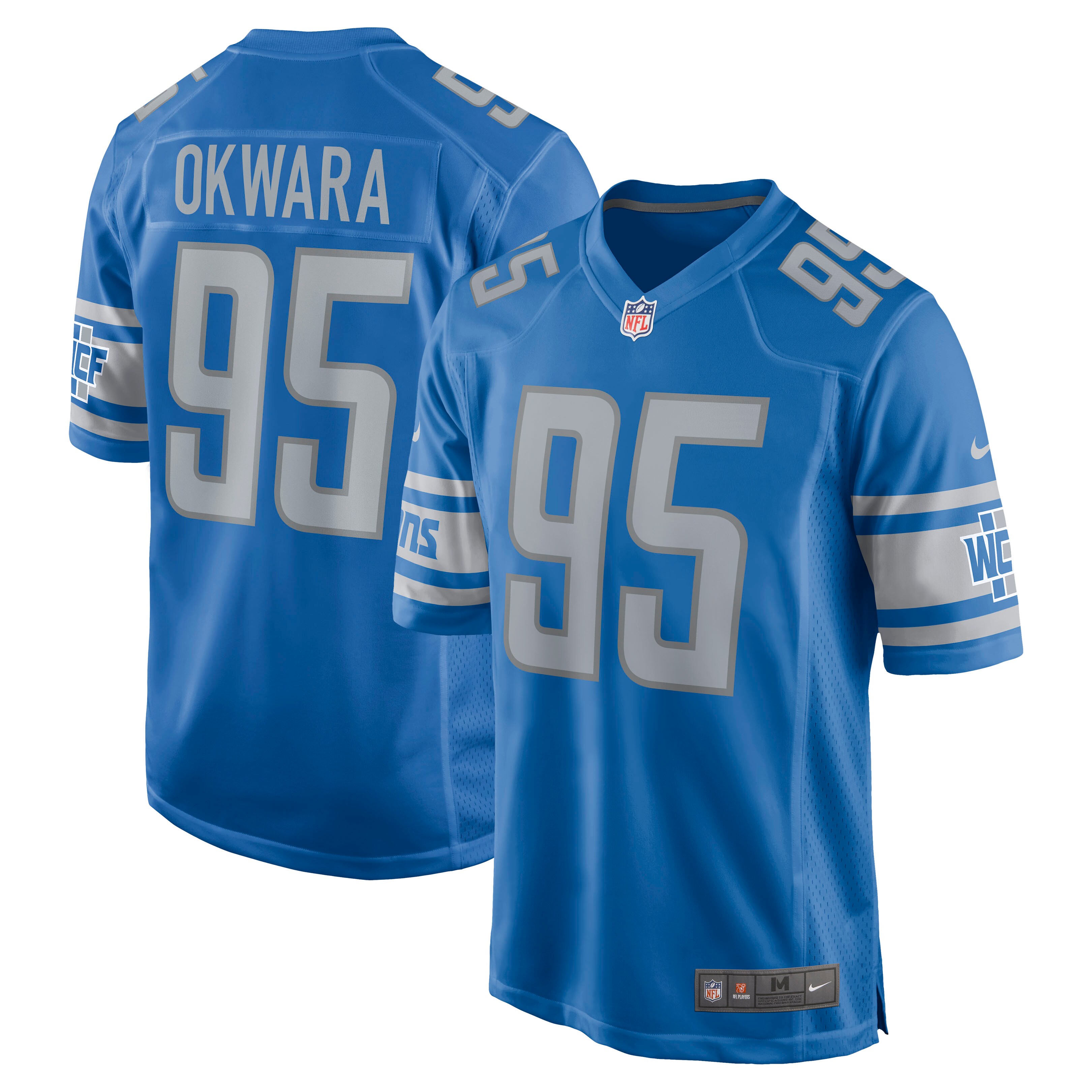 Romeo Okwara Detroit Lions  Game Jersey - Blue