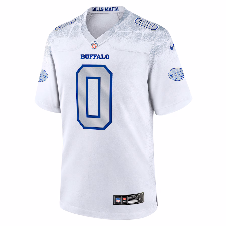 Keon Coleman #0 Buffalo Bills 2025 Rivalries Collection Game Jersey - White