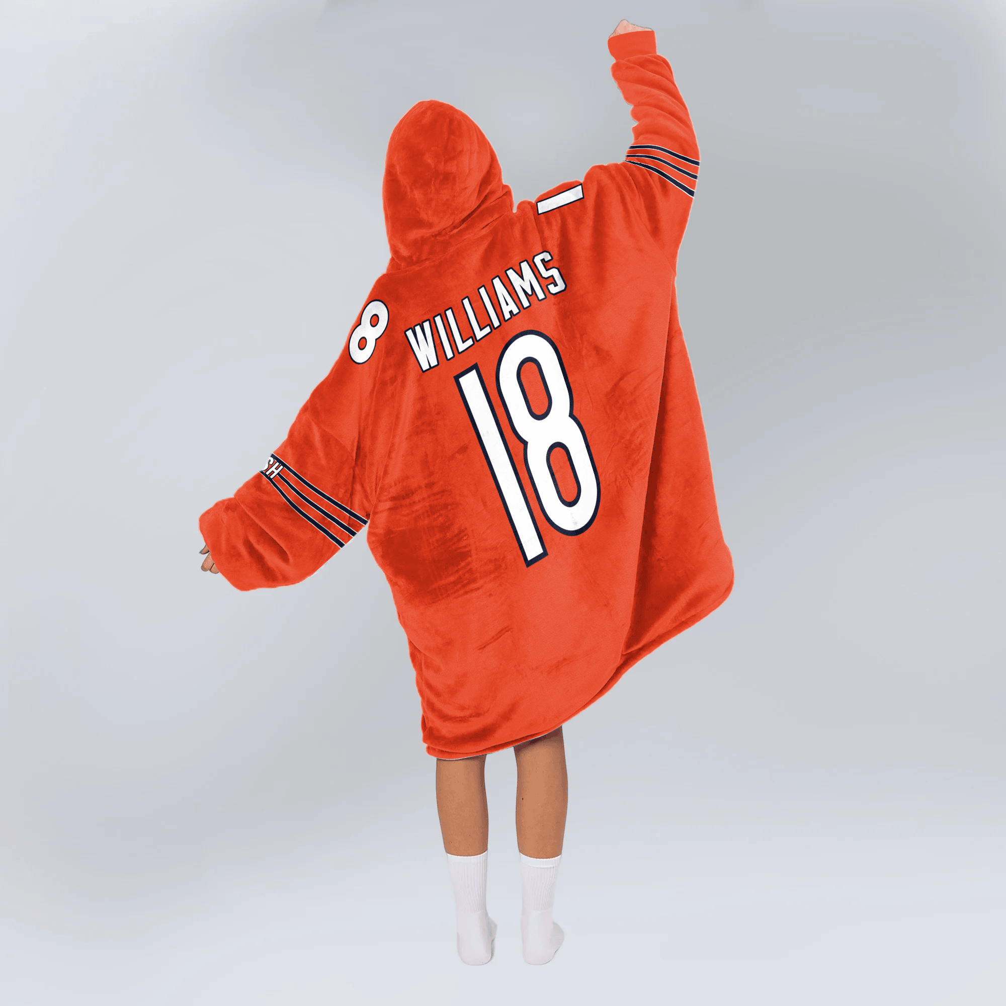 Adult C.W 18 Captain Chicago Football Unisex Blanket Hoodie