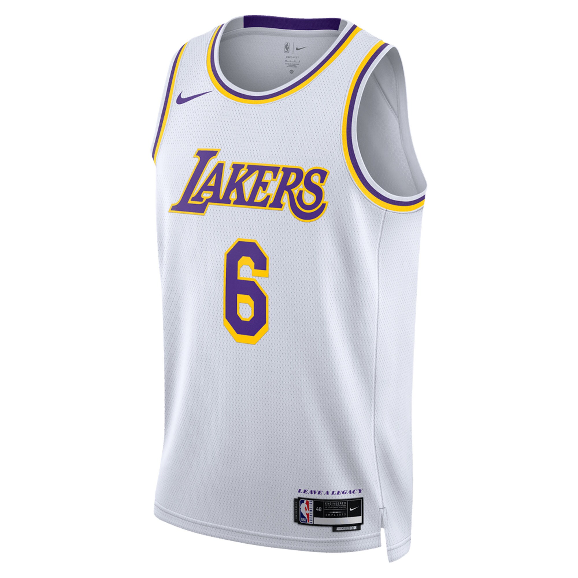 LeBron James Los Angeles Lakers Unisex Swingman Jersey - Association Edition - White