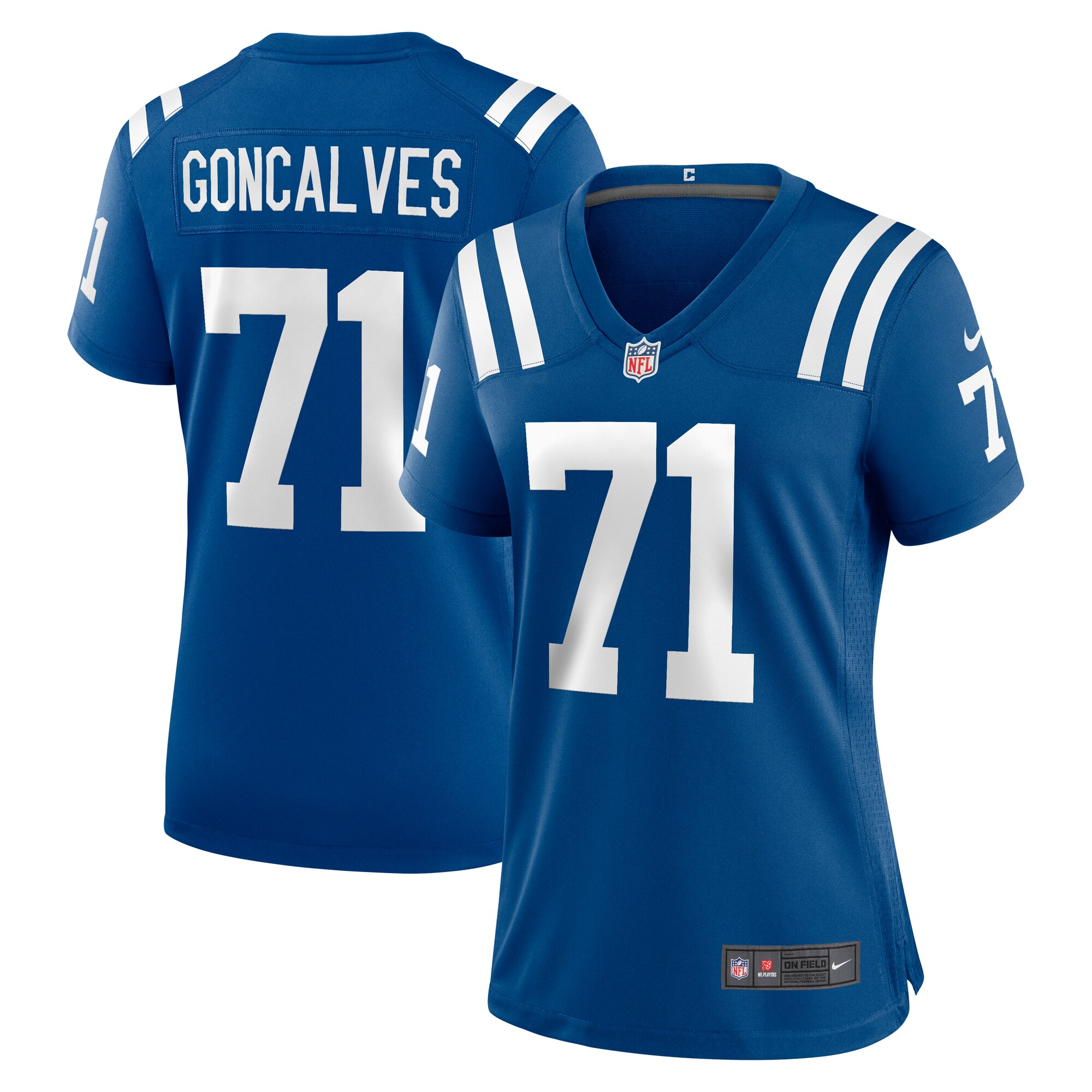 Matt Goncalves Indianapolis Colts Women's Game Jersey -  Royal