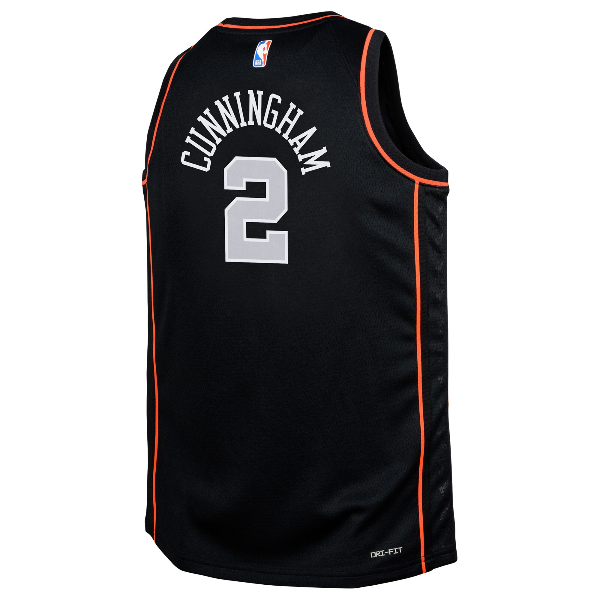 Youth Detroit Pistons Cade Cunningham  Black 2023/24 Swingman Replica Jersey - City Edition