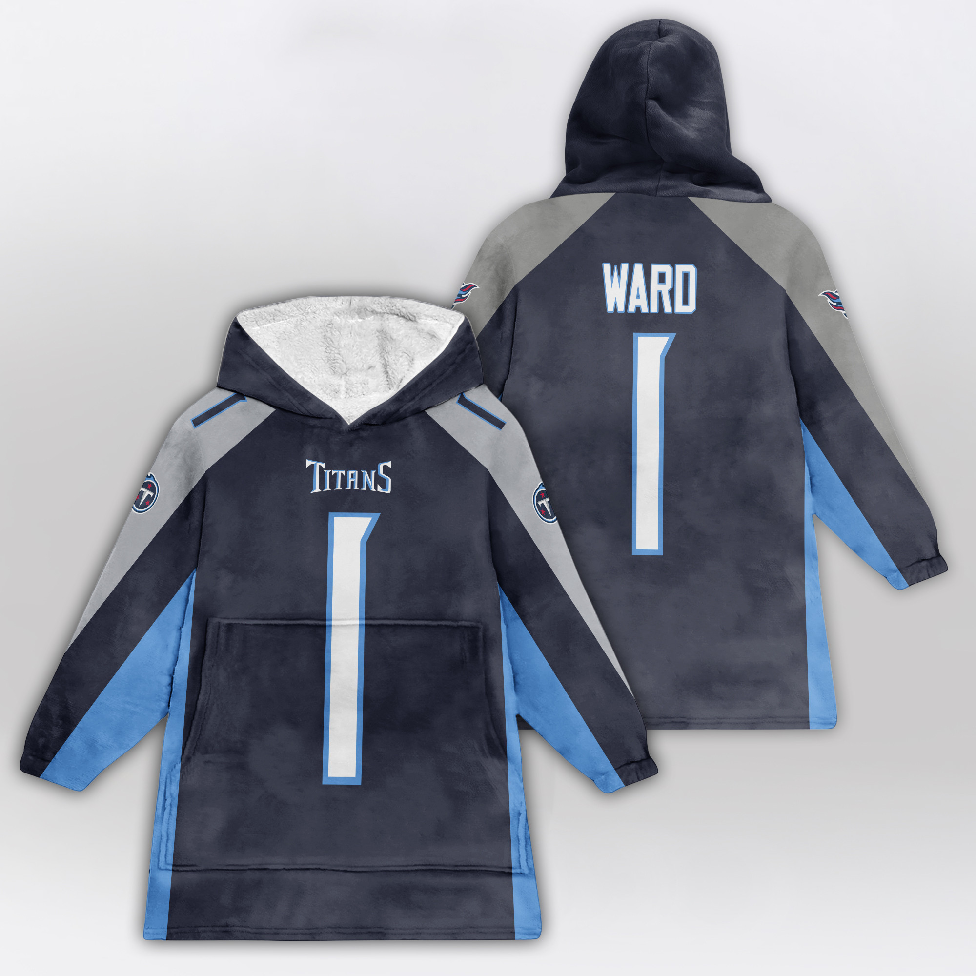 Adult C.W 1 Tennessee Football Unisex Blanket Hoodie