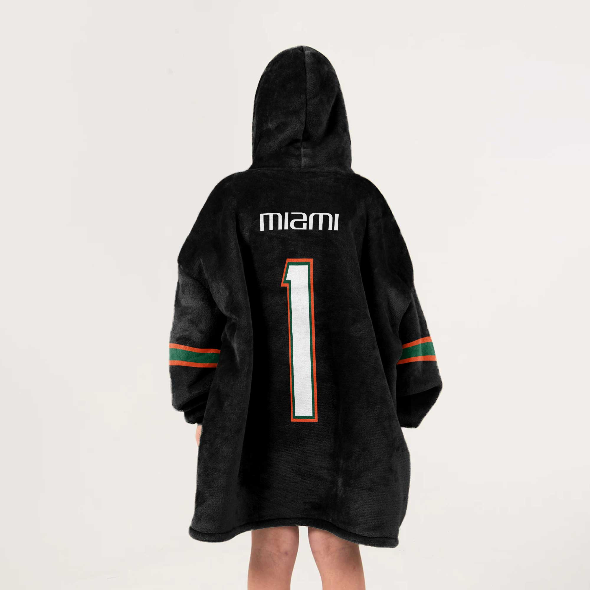 Kid #1 Miami Football Unisex Blanket Hoodie