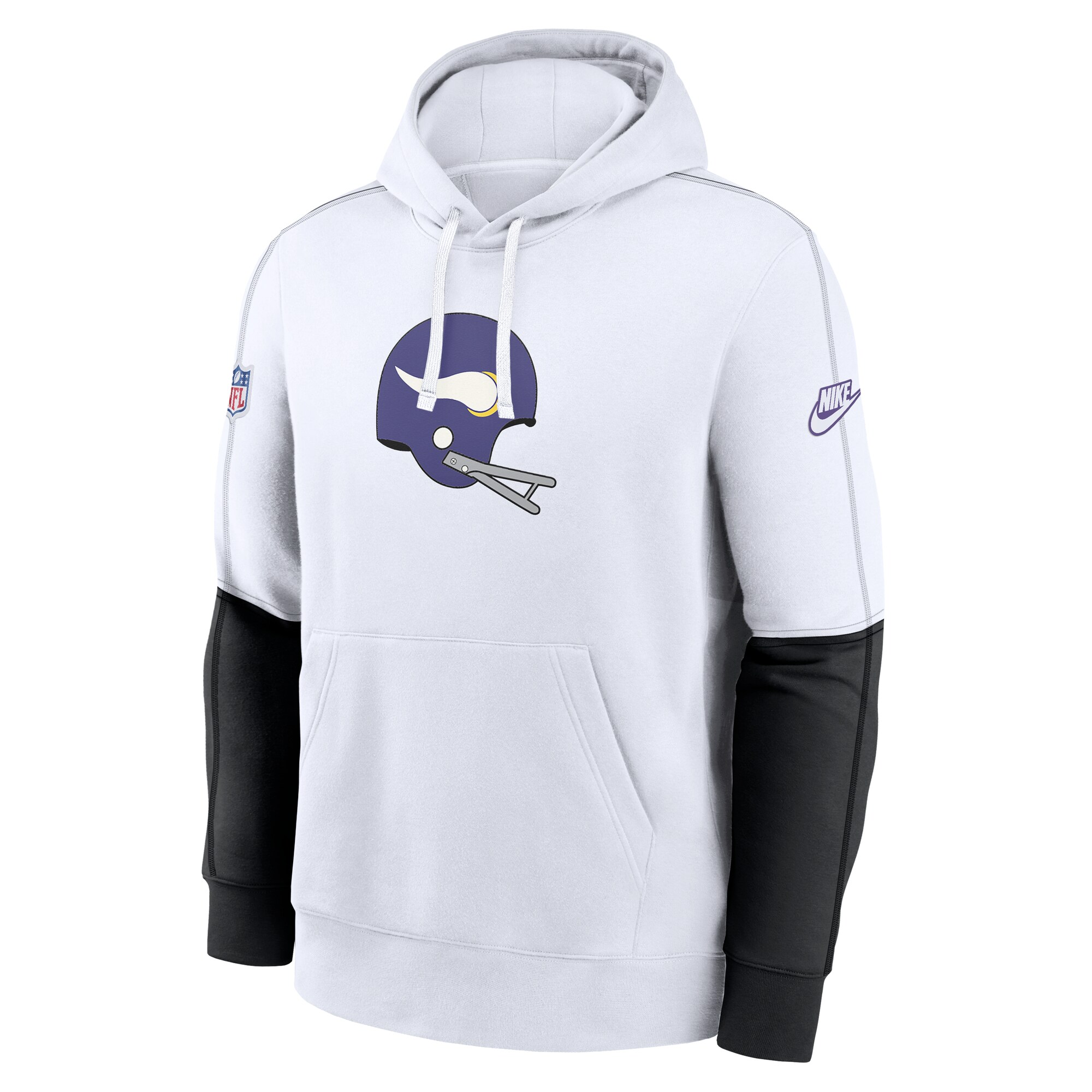 Minnesota Vikings Alternate Logo Club Pullover Hoodie - White