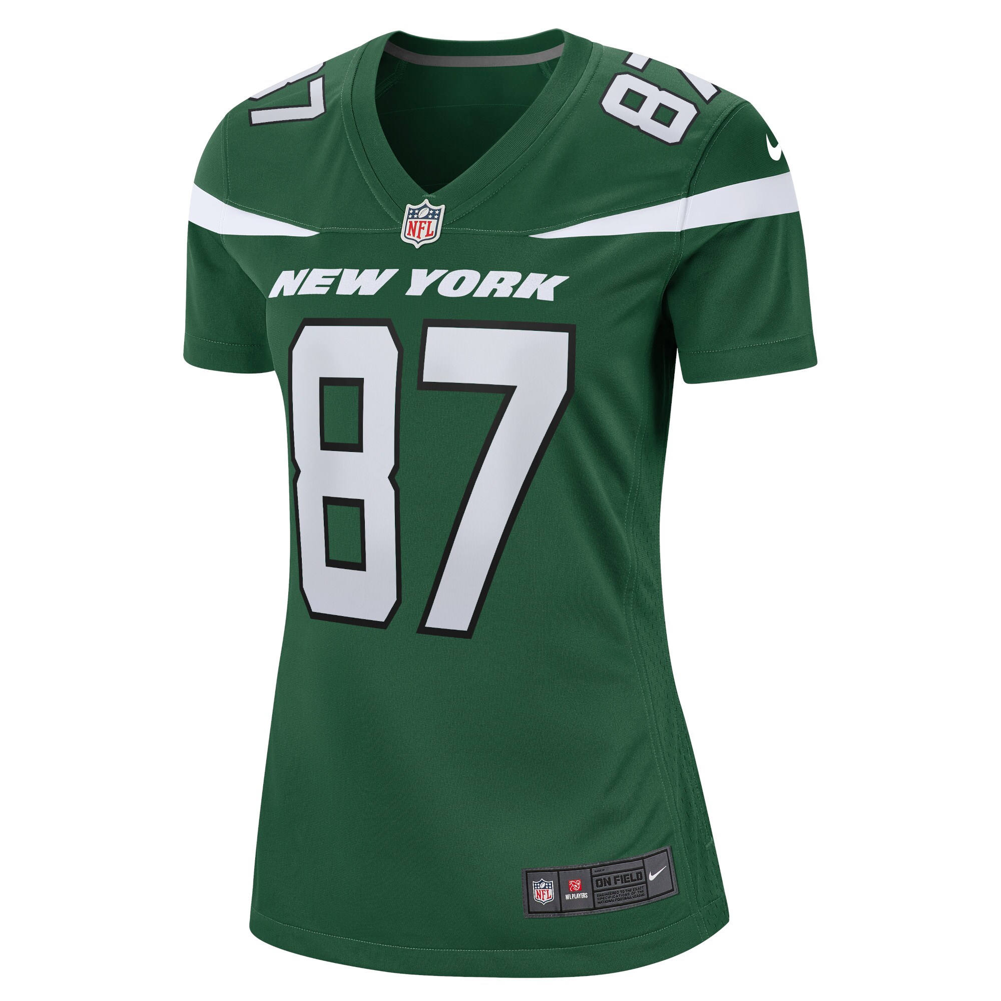 C.J. Uzomah New York Jets  Women's Player Game Jersey - Gotham Green