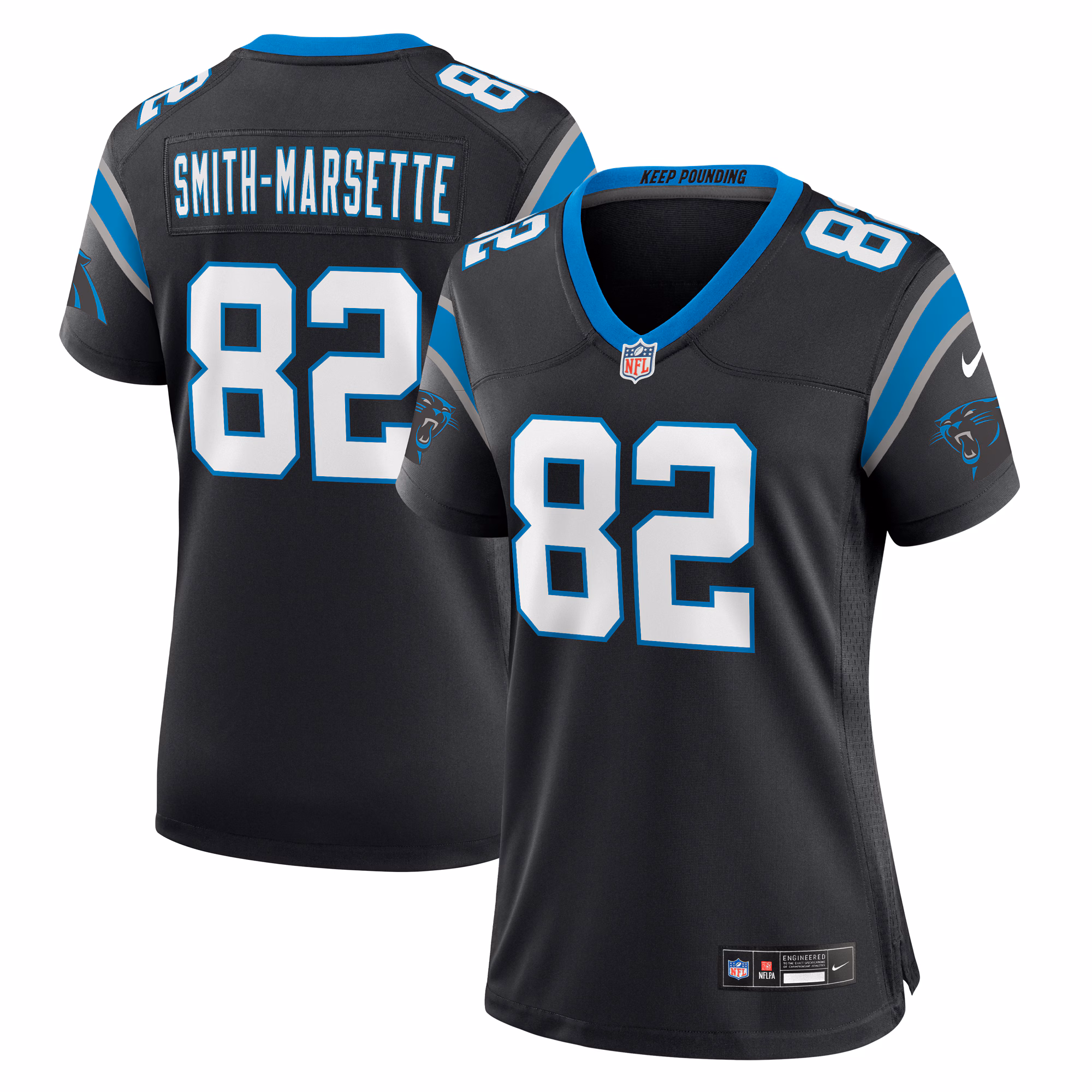 Ihmir Smith-Marsette Carolina Panthers Women's Team Game Jersey -  Black
