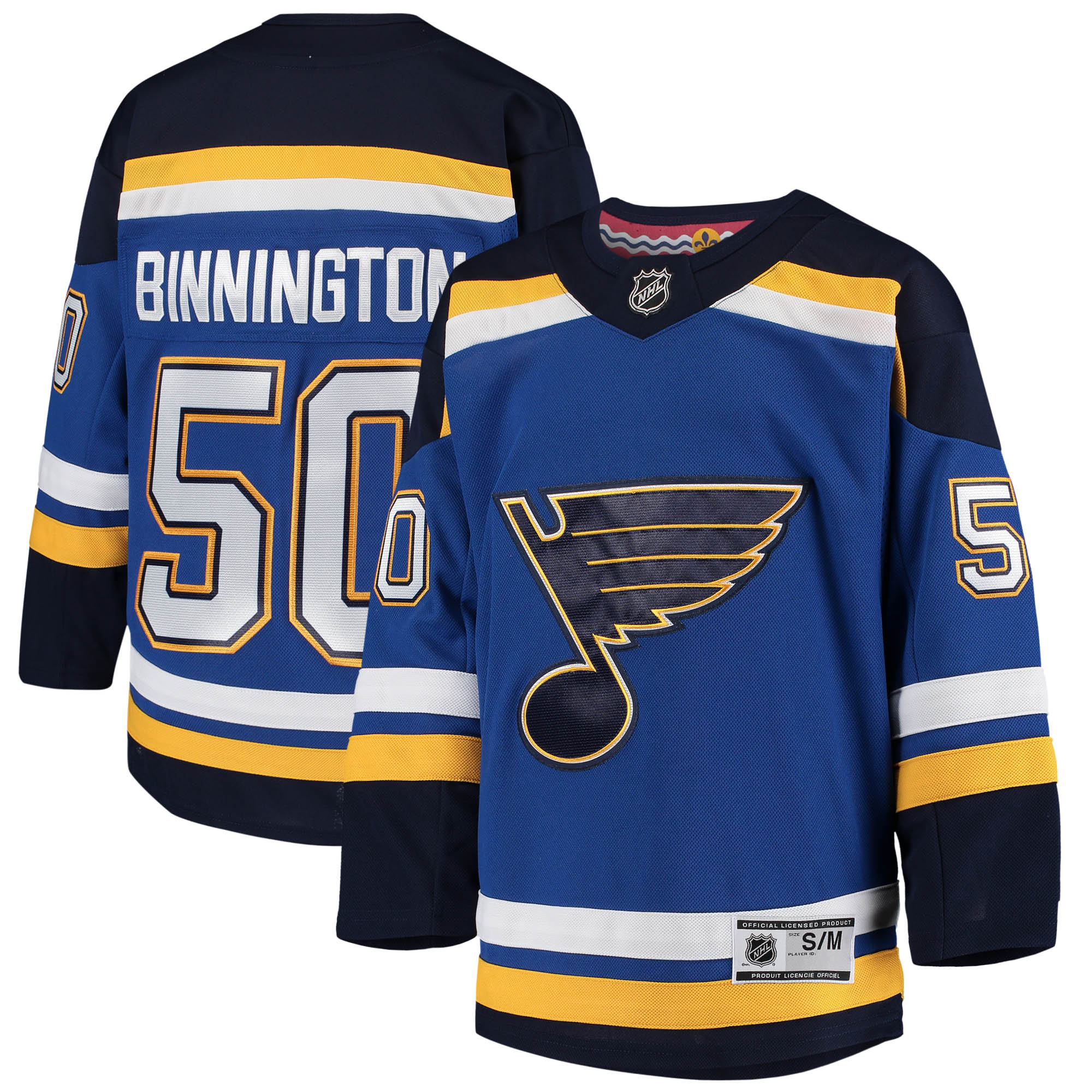Binnington St.Louis Blues Youth Home Premier Player Jersey - Blue