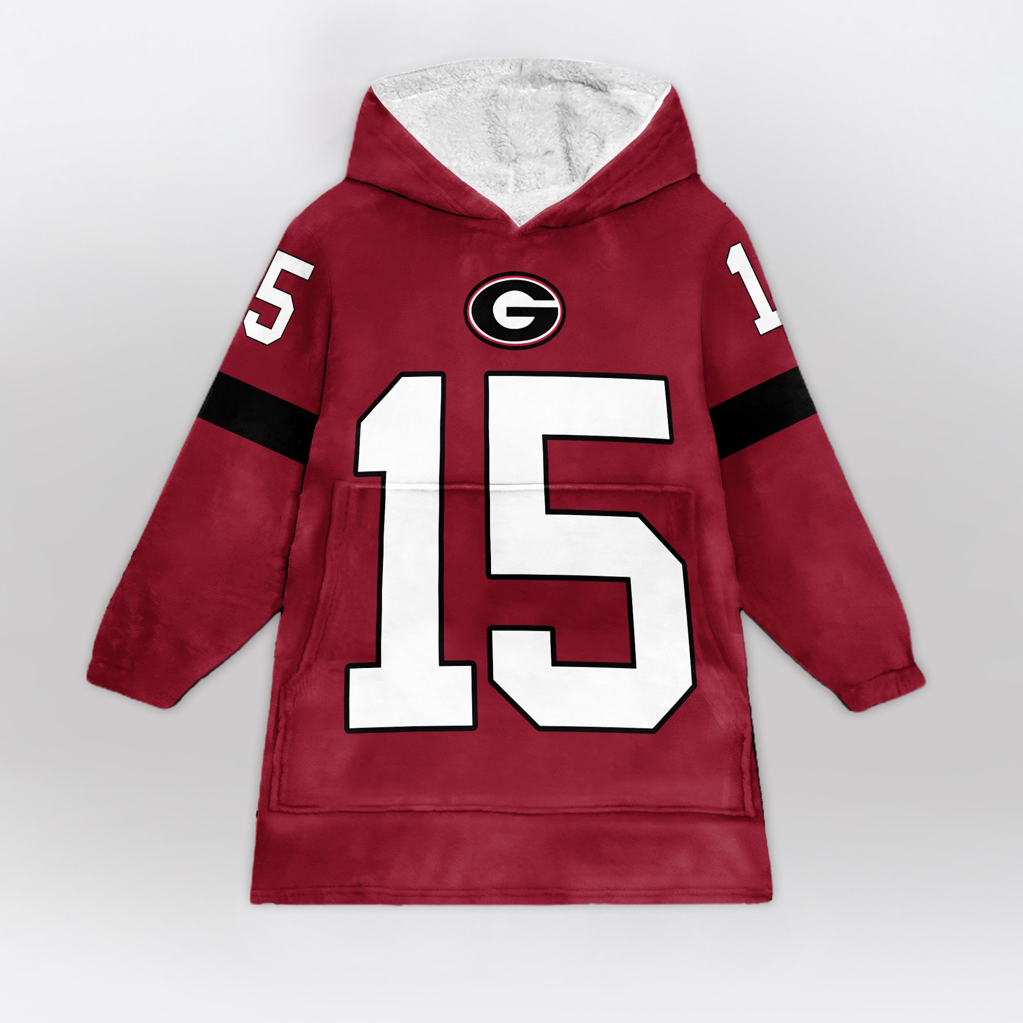 Adult 15 Georgia Football Unisex Blanket Hoodie