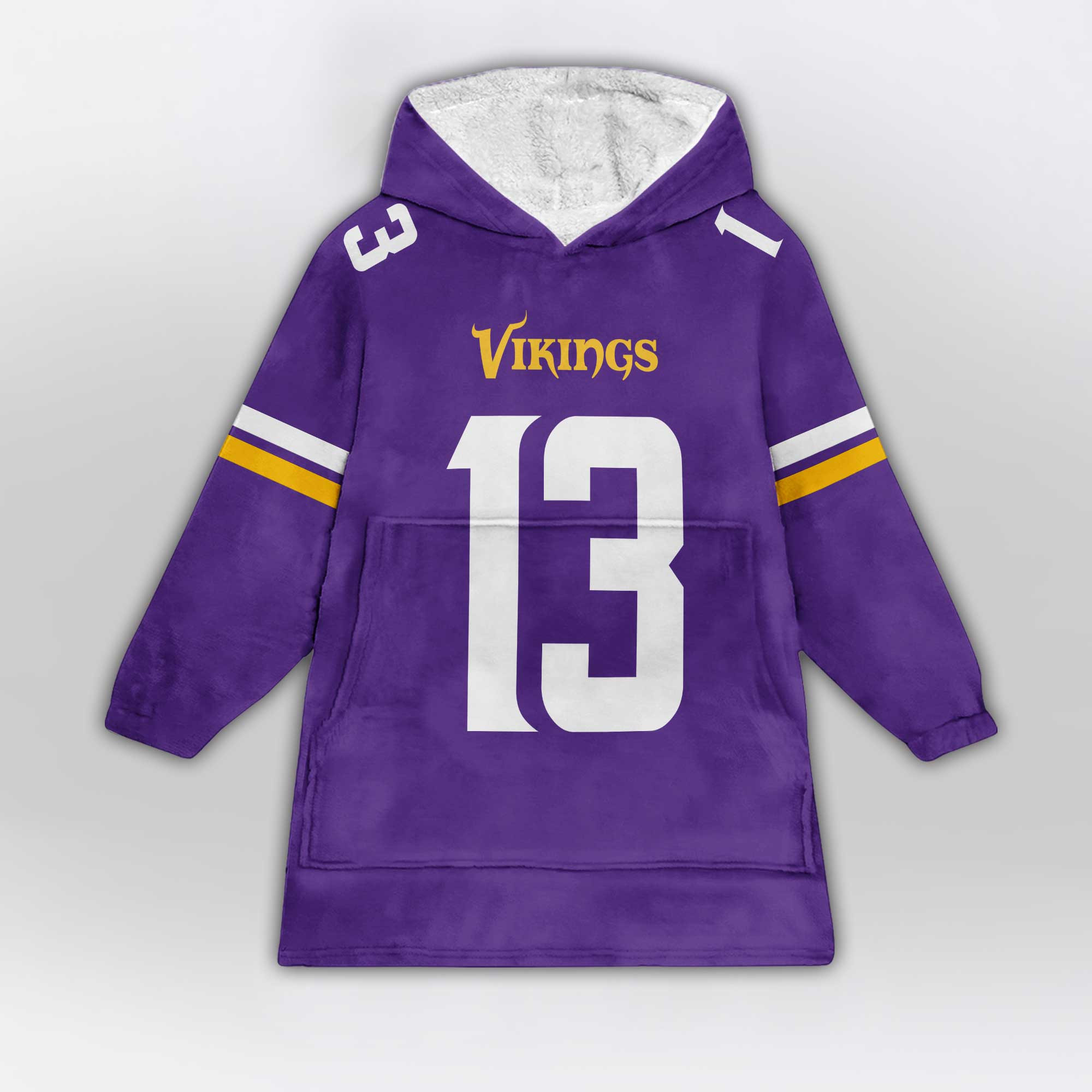 Kid 13 Minnesota Football Unisex Blanket Hoodie