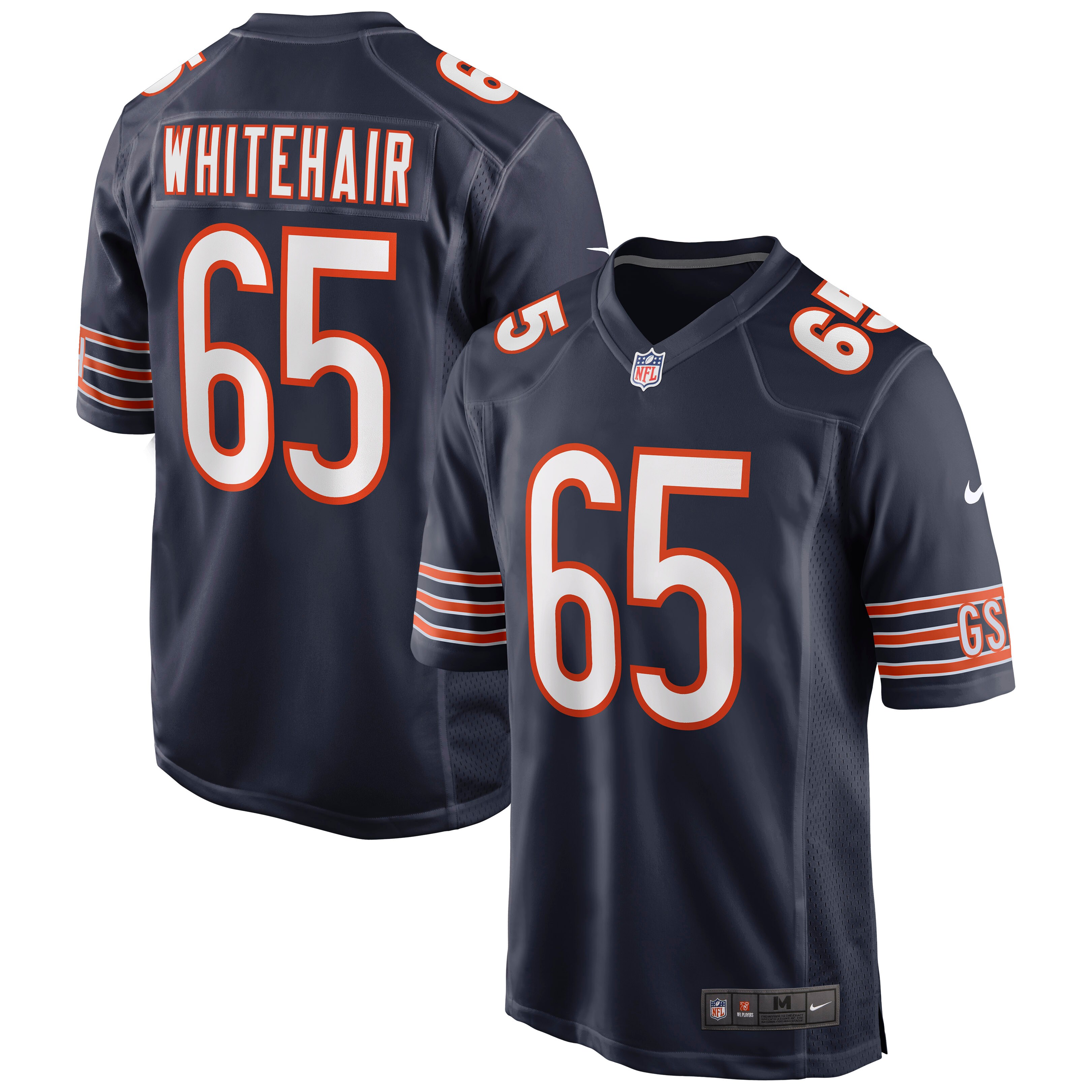 Cody Whitehair Chicago Bears  Game Jersey - Navy
