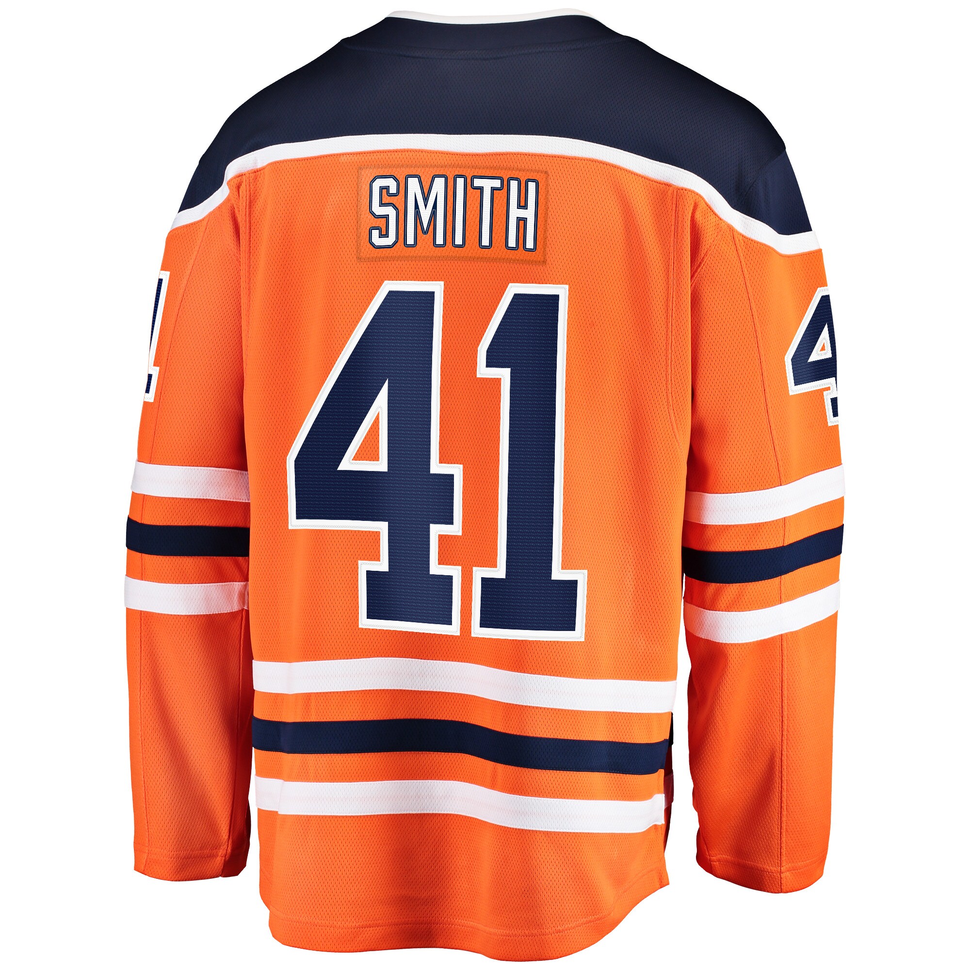Mike Smith Edmonton Oilers Breakaway Team Color Player Jersey - Orange
