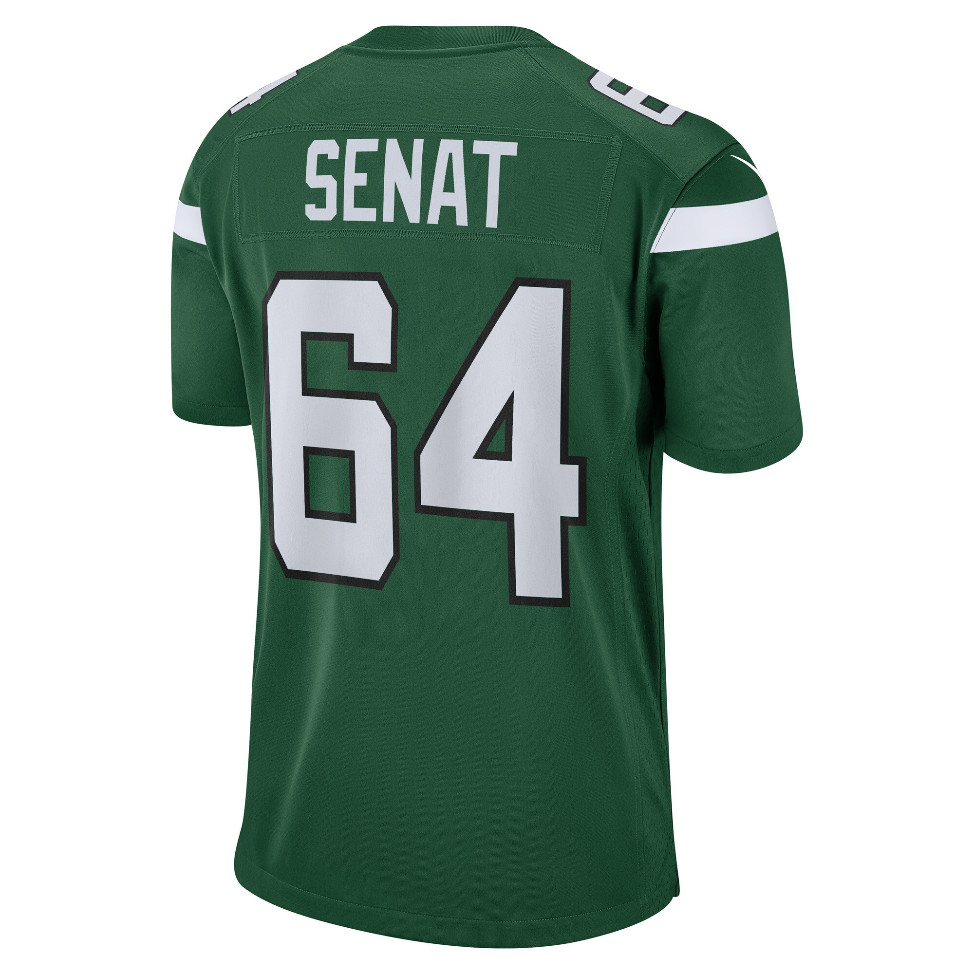 Greg Senat New York Jets  Game Player Jersey - Gotham Green