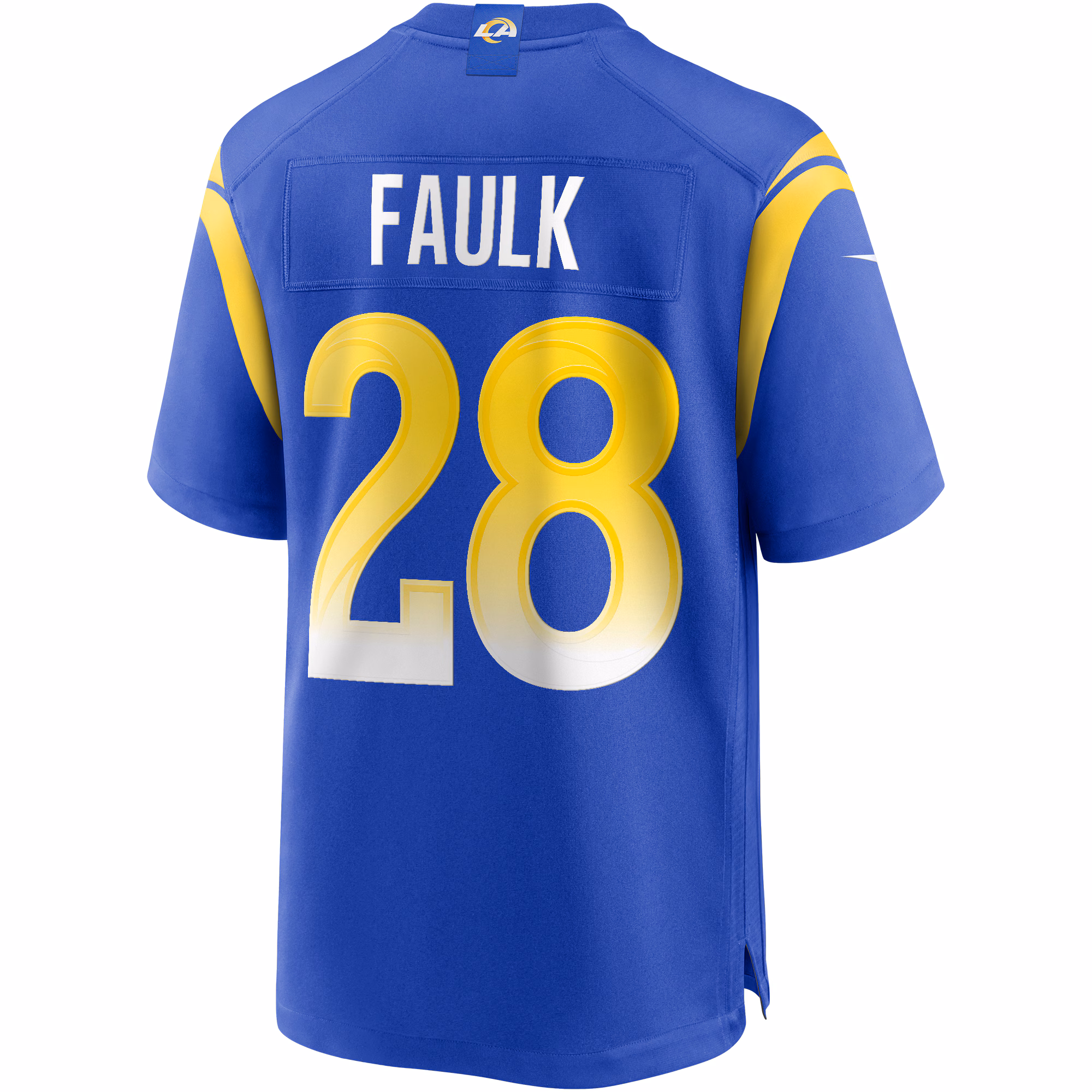 Marshall Faulk Los Angeles Rams Game Retired Player Jersey - Royal