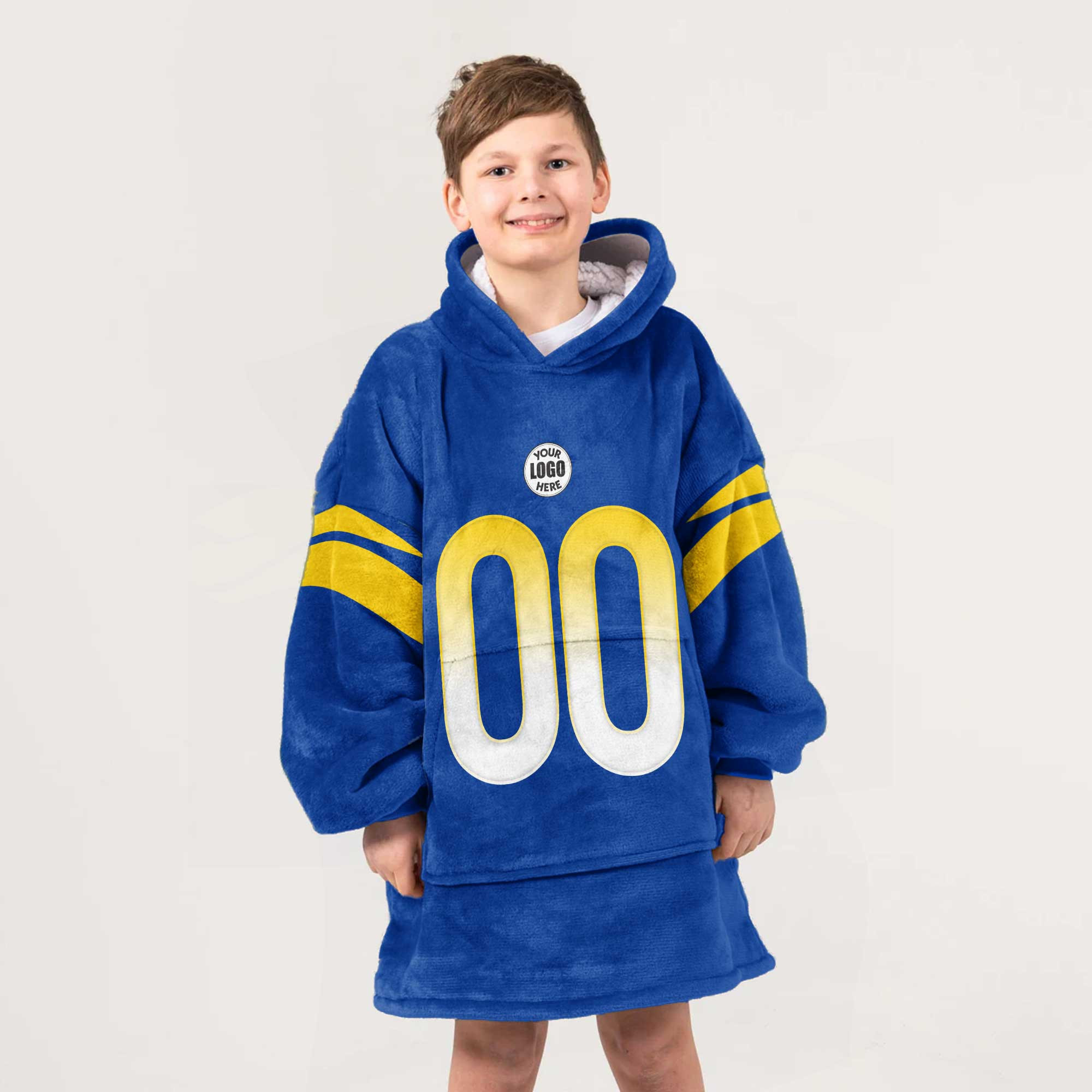 Adult Custom Blanket Hoodie Los Angeles Inspired Color