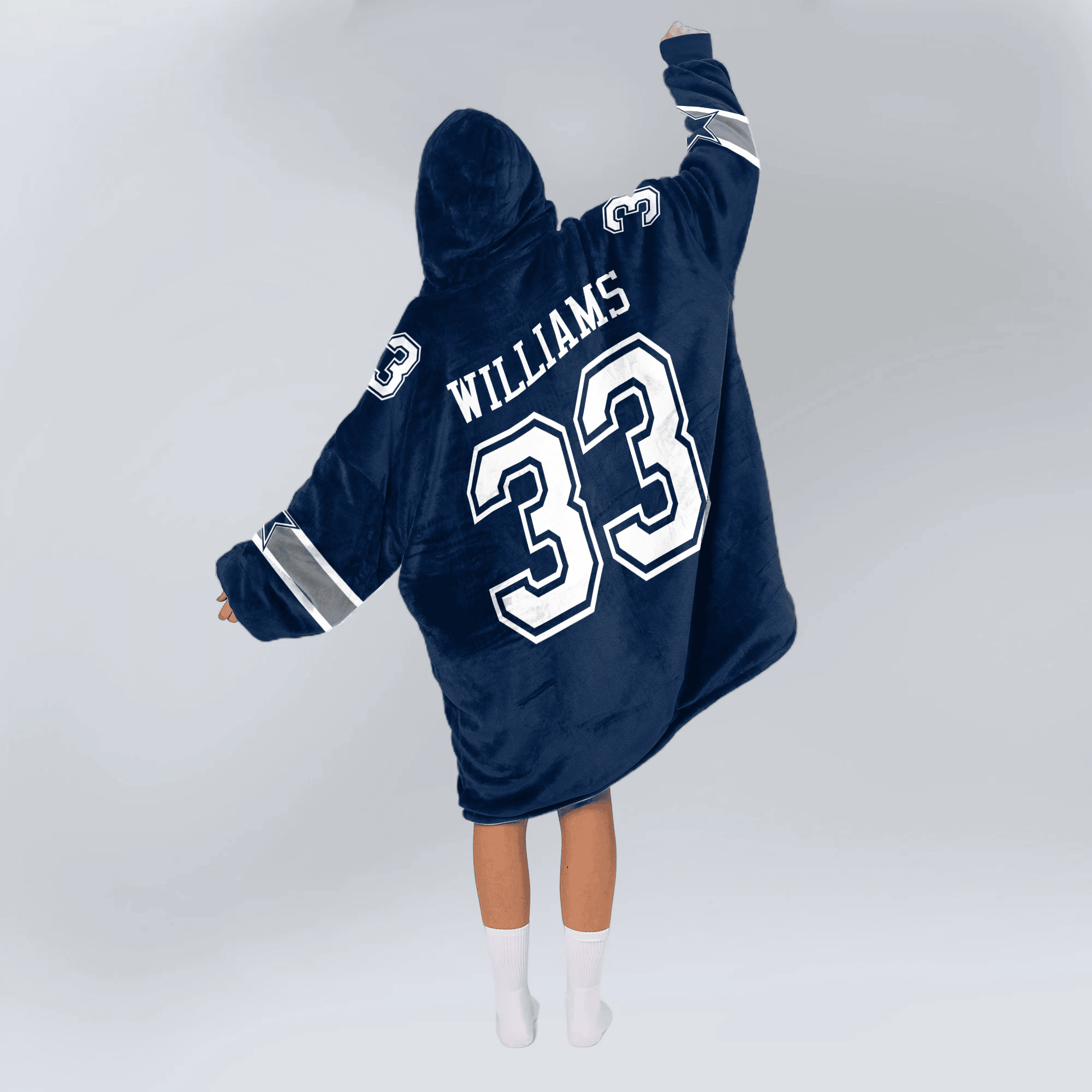 Adult J.W 33 Dalllas Football Unisex Blanket Hoodie