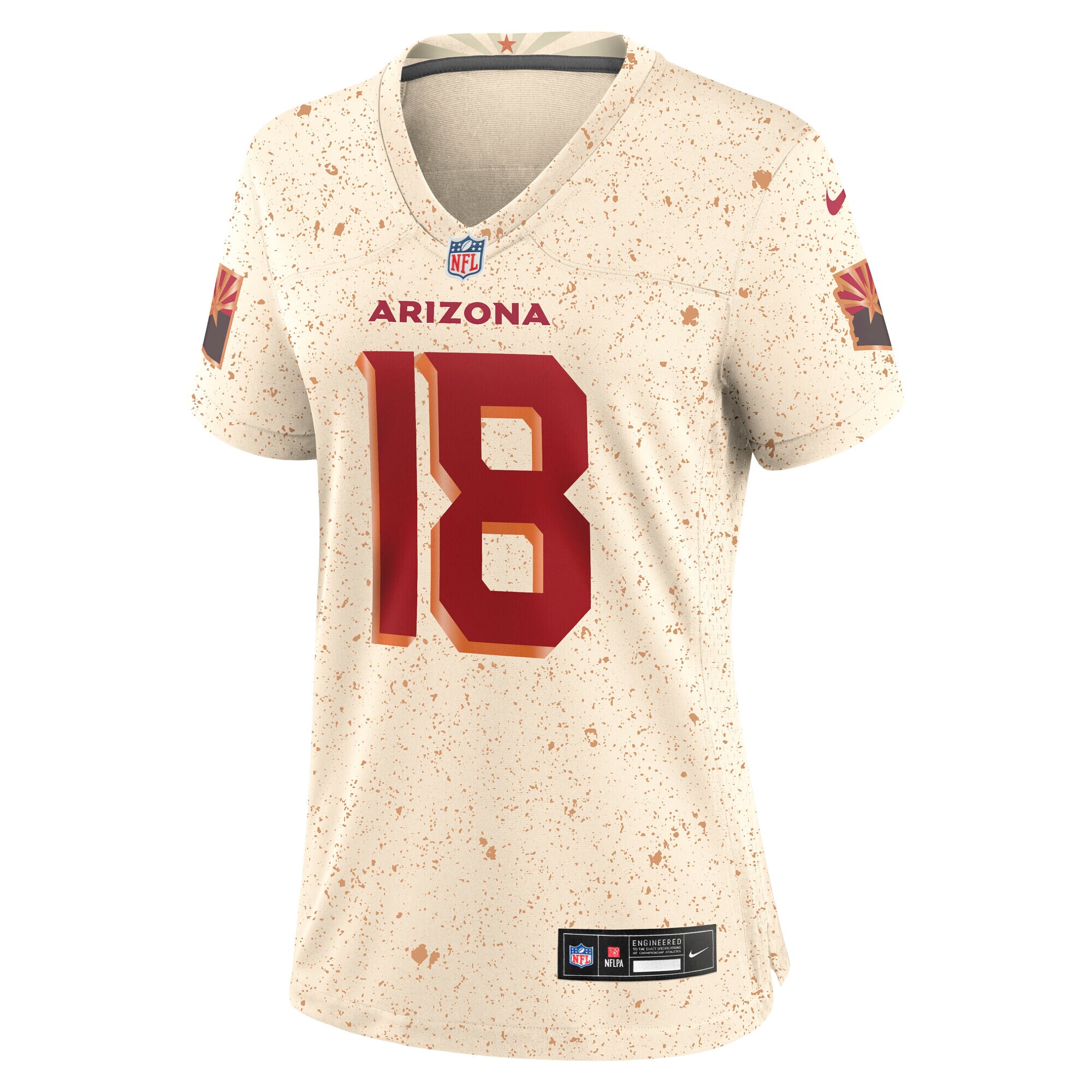 Marvin Harrison Jr. #18 Arizona Cardinals Women's 2025 Rivalries Collection Game Jersey - Natural