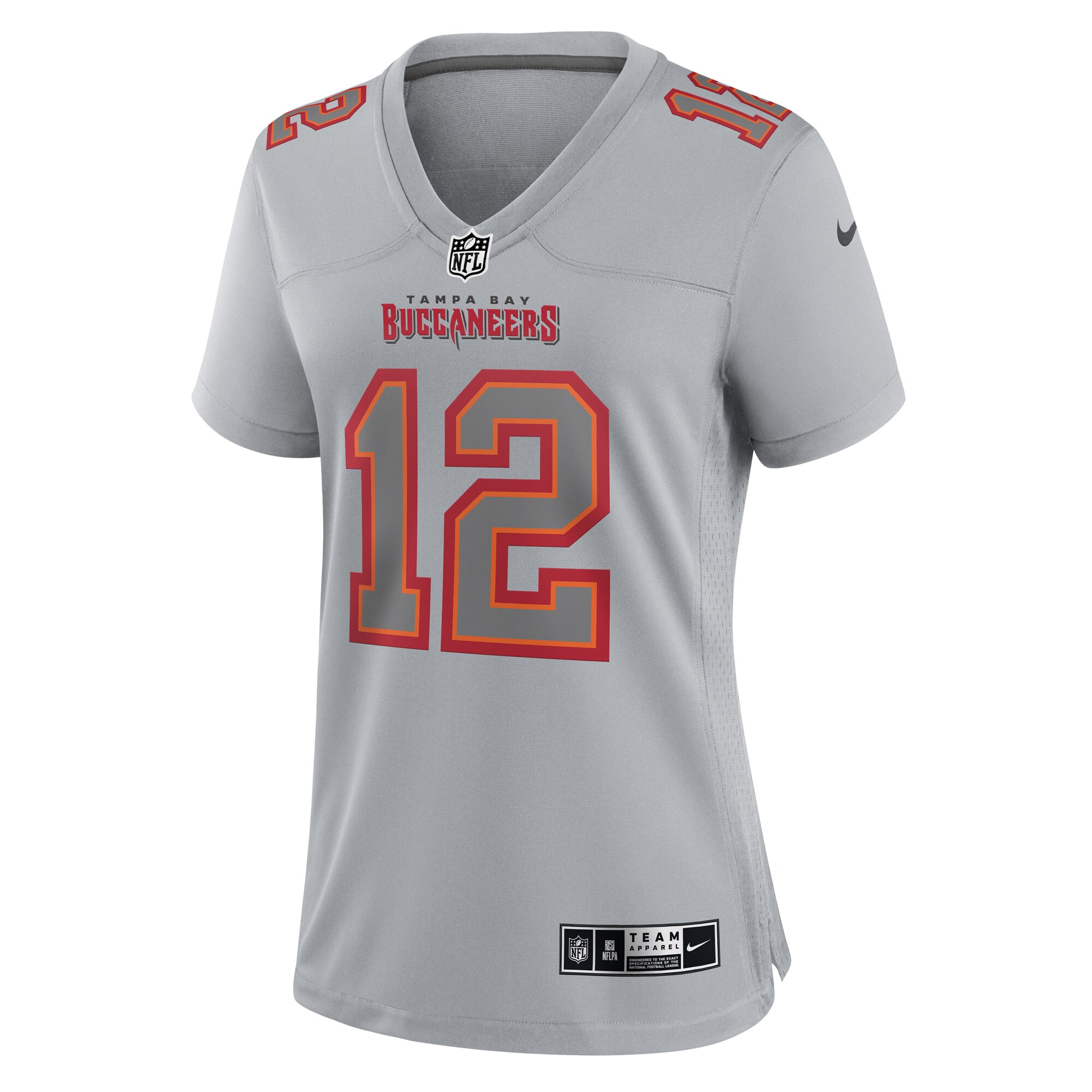 Tom Brady Tampa Bay Buccaneers Women's Atmosphere Fashion Game Jersey - Gray