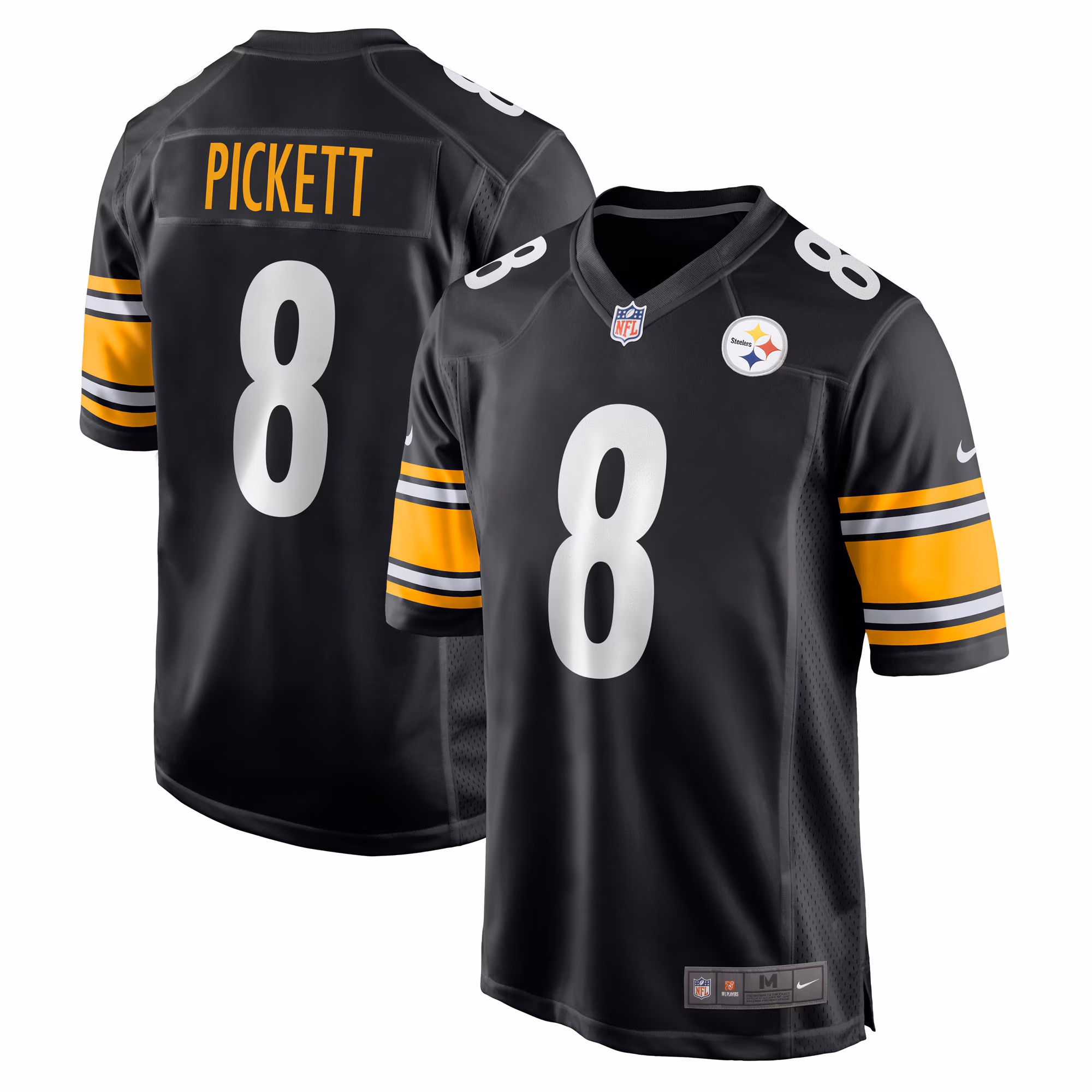 Kenny Pickett Pittsburgh Steelers Player Game Jersey - Black