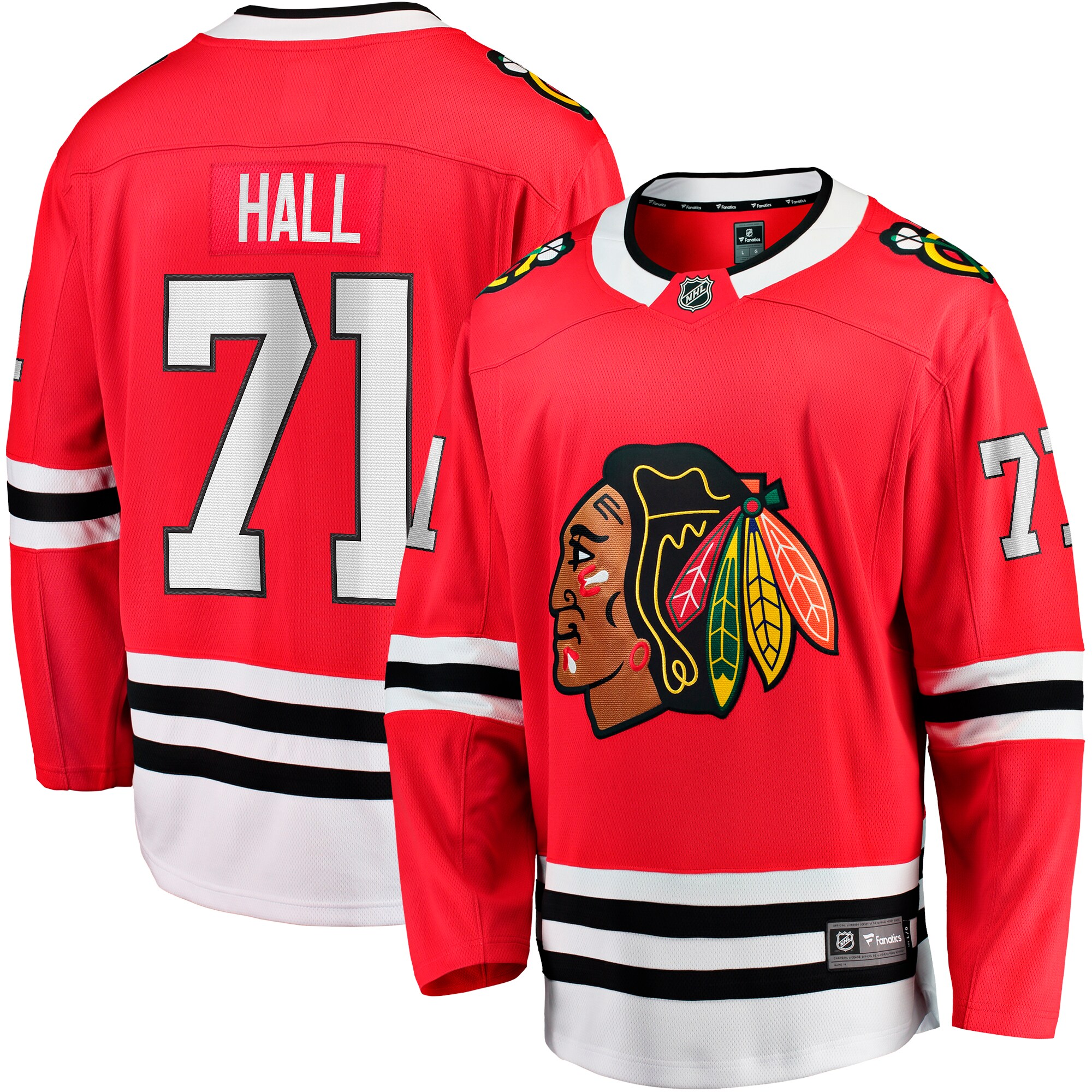 Taylor Hall Chicago Blackhawks Home Breakaway Player Jersey - Red