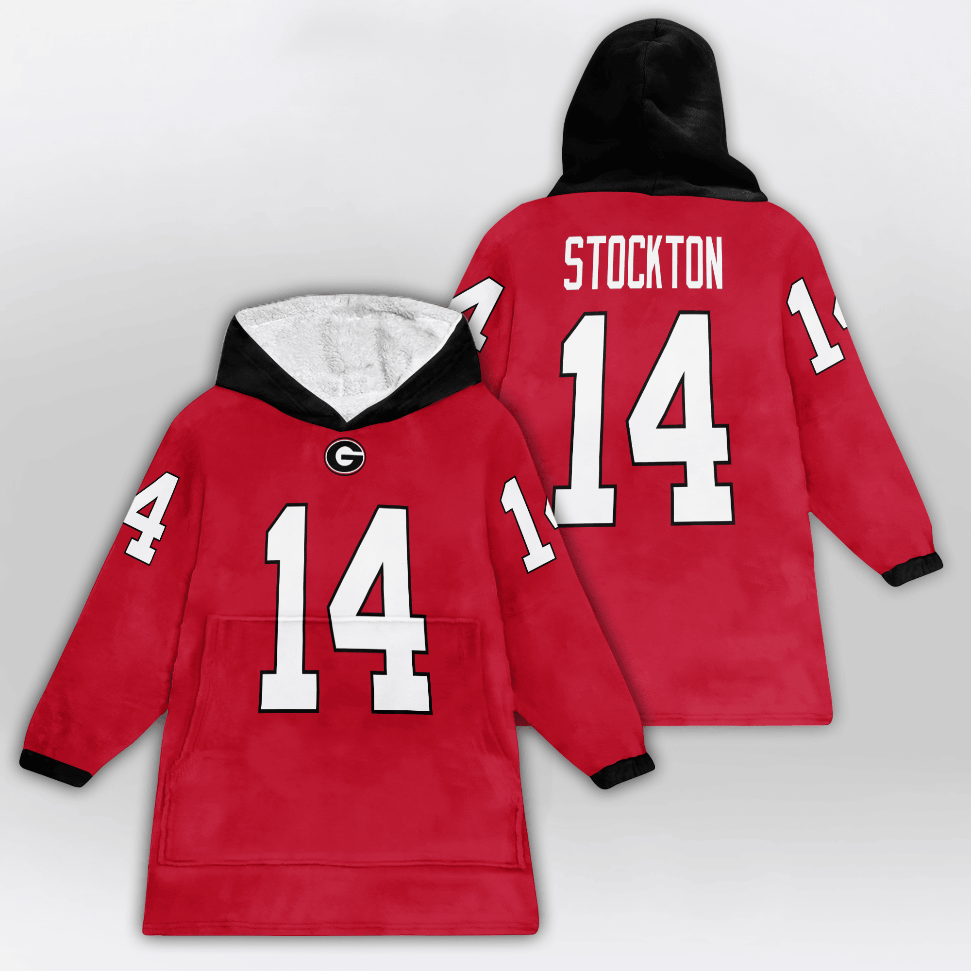 Kid G.S 14 Georgia Football Unisex Blanket Hoodie