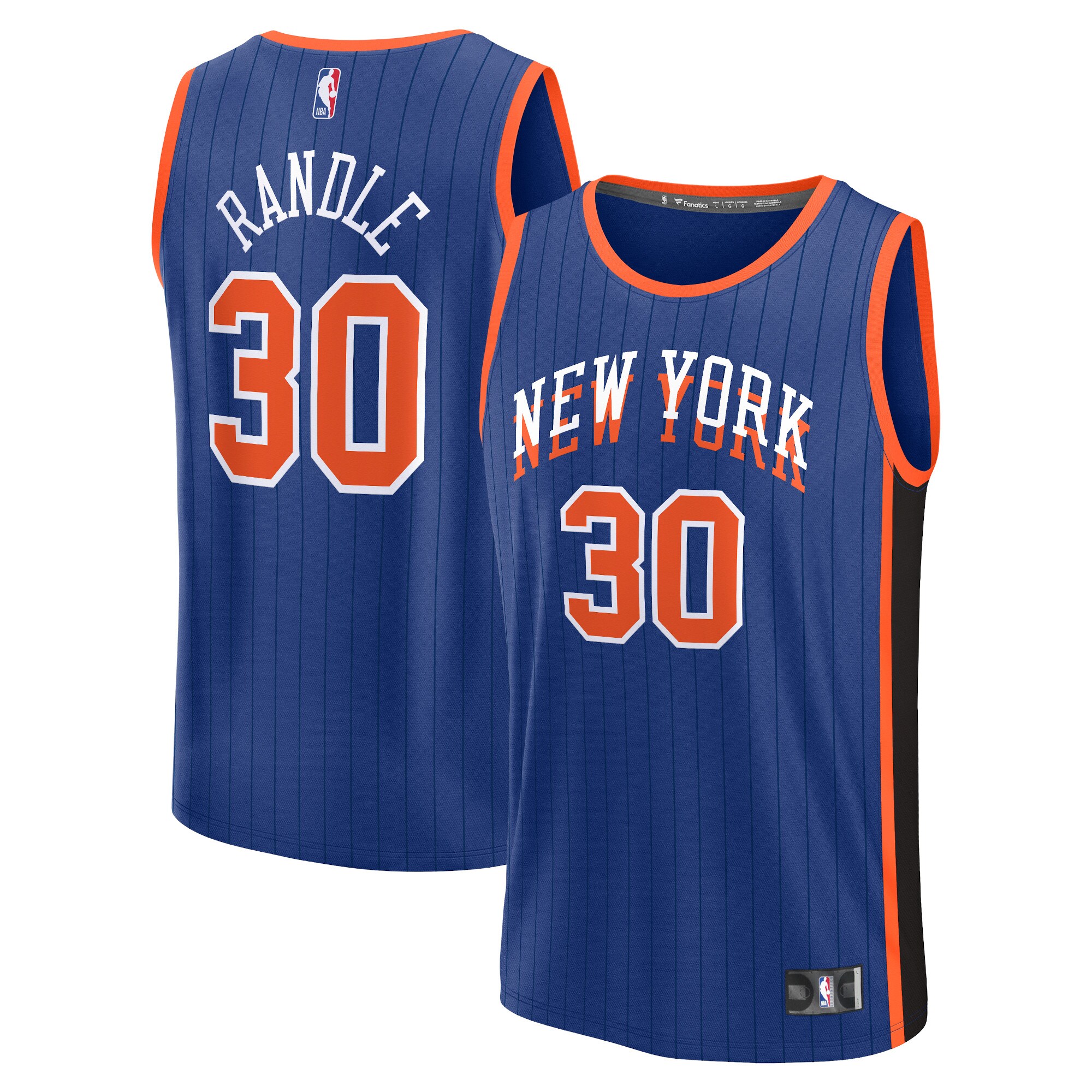 Youth New York Knicks Julius Randle  Blue 2023/24 Fast Break Jersey - City Edition