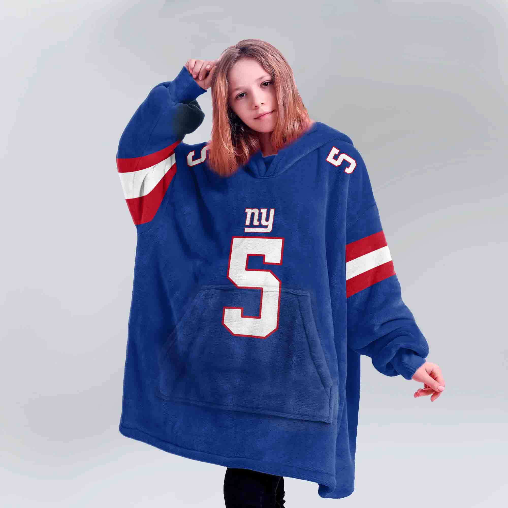 Adult KT 5 New York G Football Unisex Blanket Hoodie