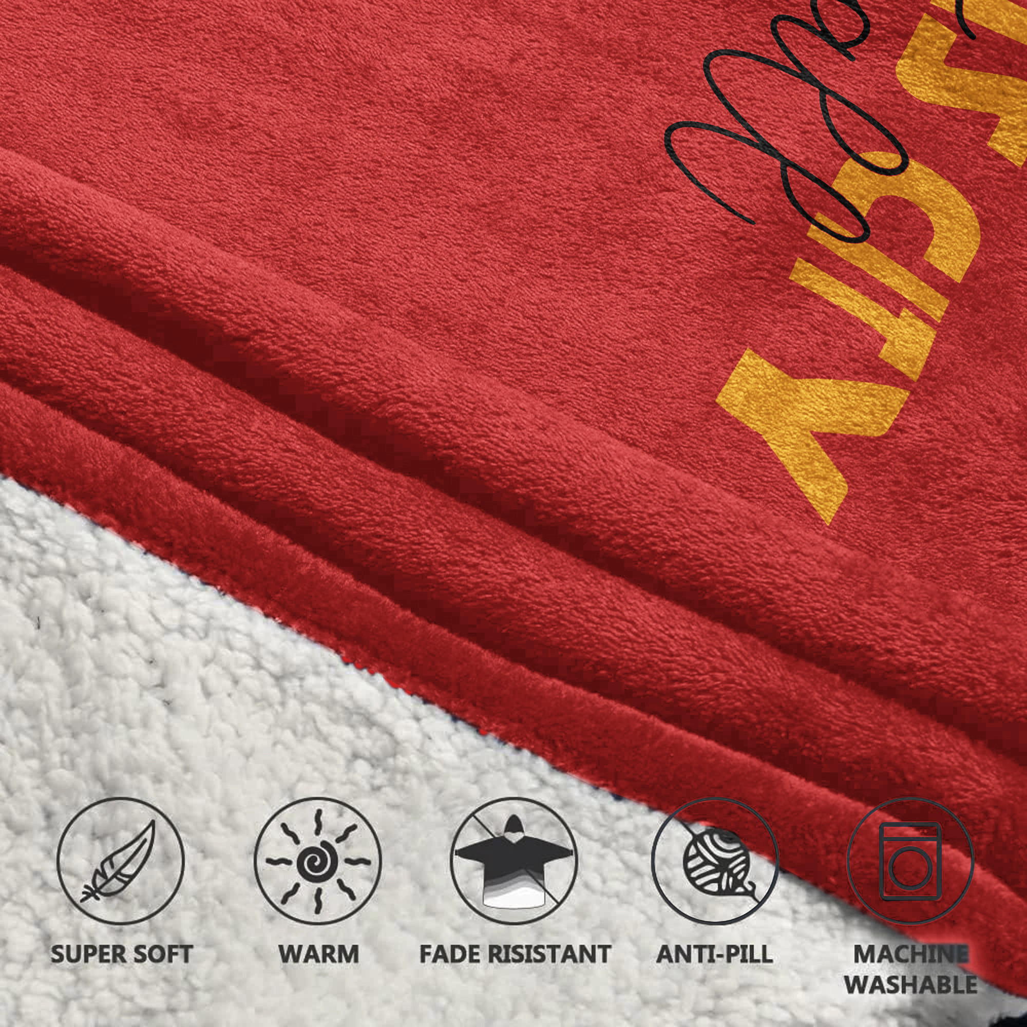 Adult 3 Peat Kansas City Football Unisex Blanket Hoodie